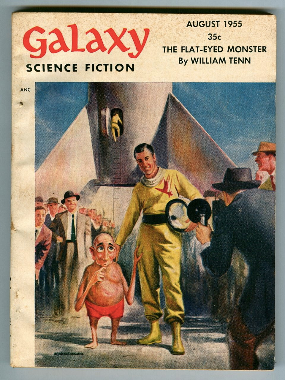 Vintage August 1955 GALAXY SCIENCE FICTION Magazine Whiskaboom by Alan Arkin