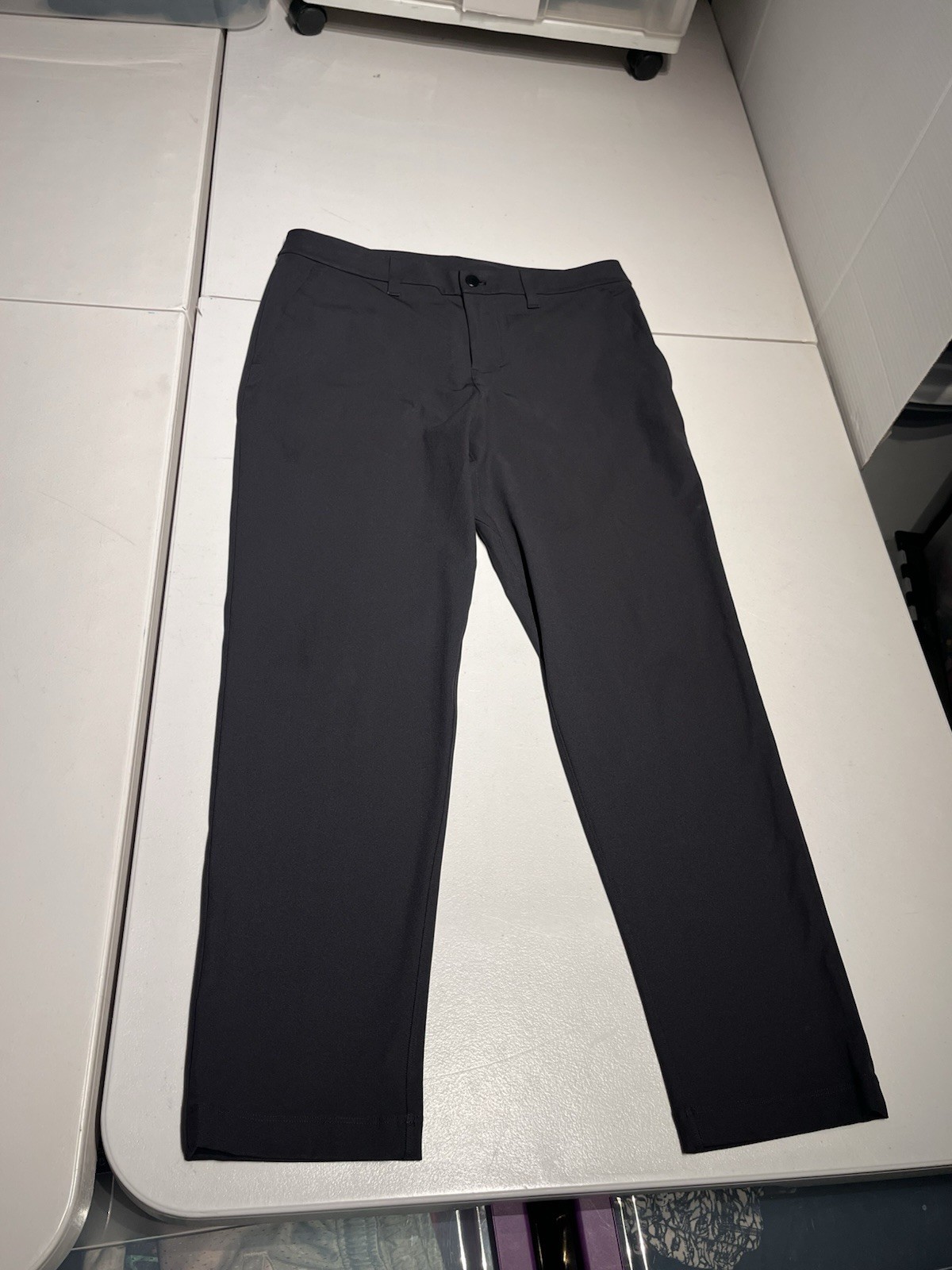 Lululemon Pants Men\'s 31 Black Slim Fit ABC Commission Casual Work Poly 32x28.5 Lululemon Pants Men\'s 31 Black Slim Fit ABC Commission Casual Work Poly 32x28.5