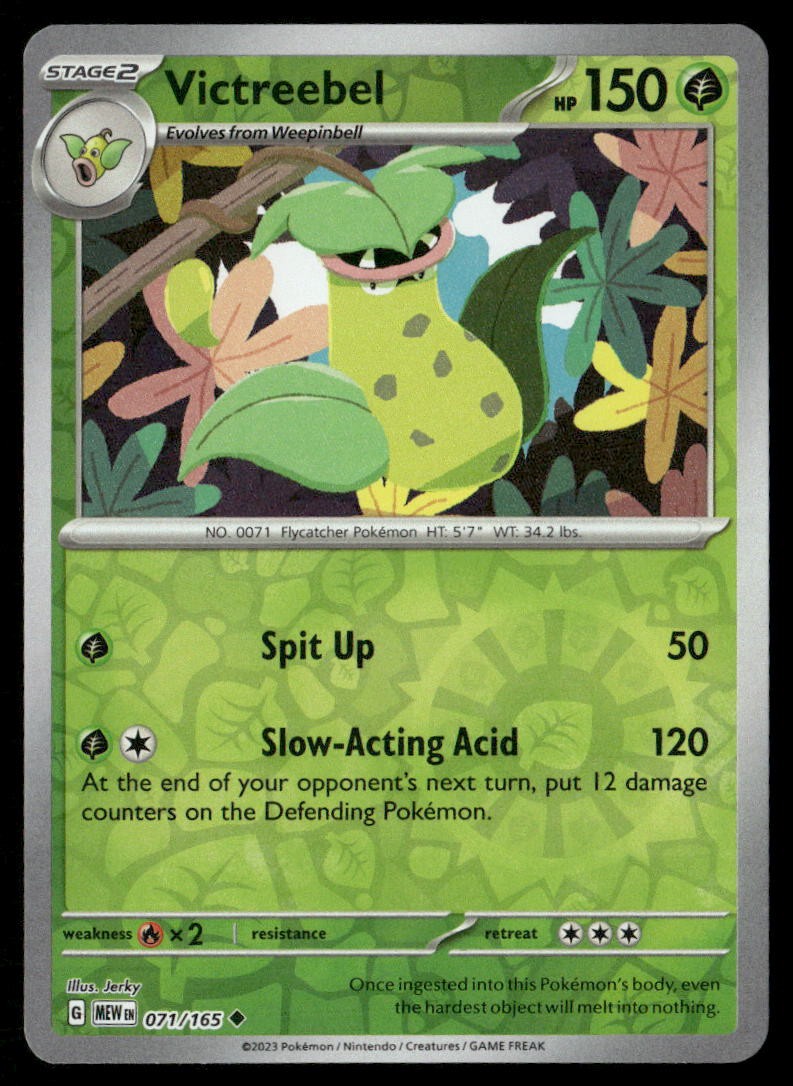 Victreebel 071/165 SV Scarlet & Violet 151 Reverse Holo U NM Pokémon — English