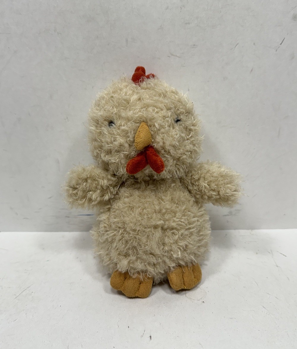 Rare Jellycat Little Rooster Plush Retired Curly Fur Plush Hard To Find