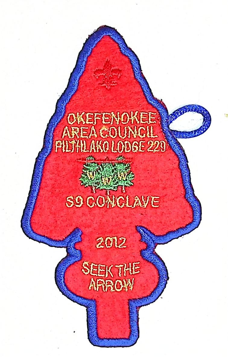 Pilthlako Lodge 229 Okefenokee Area GA 2012 S9 Conclave Patch BLU Bdr Pilthlako Lodge 229 Okefenokee Area GA 2012 S9 Conclave Patch BLU Bdr