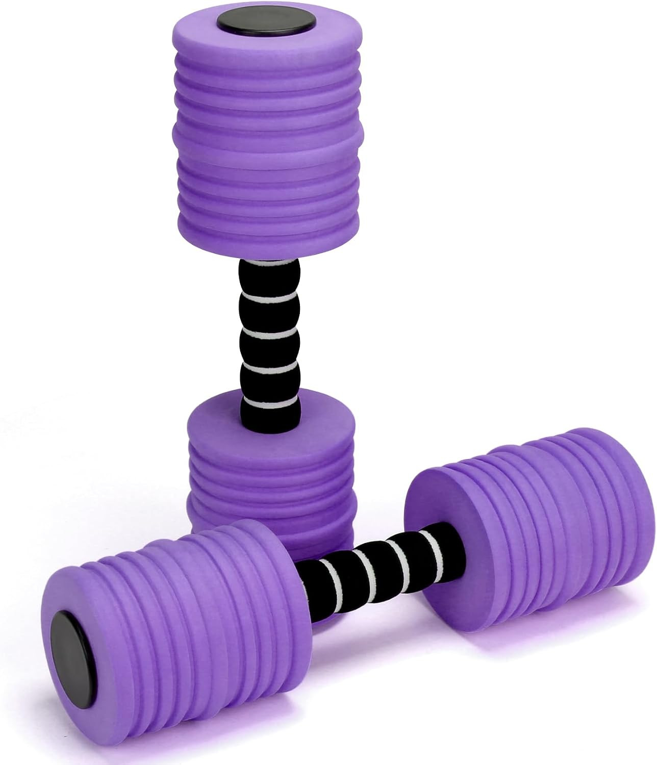 Aquatic Exercise Dumbbells, Water Weights for Pool Exercise, 2PACK EVA Foam Wate