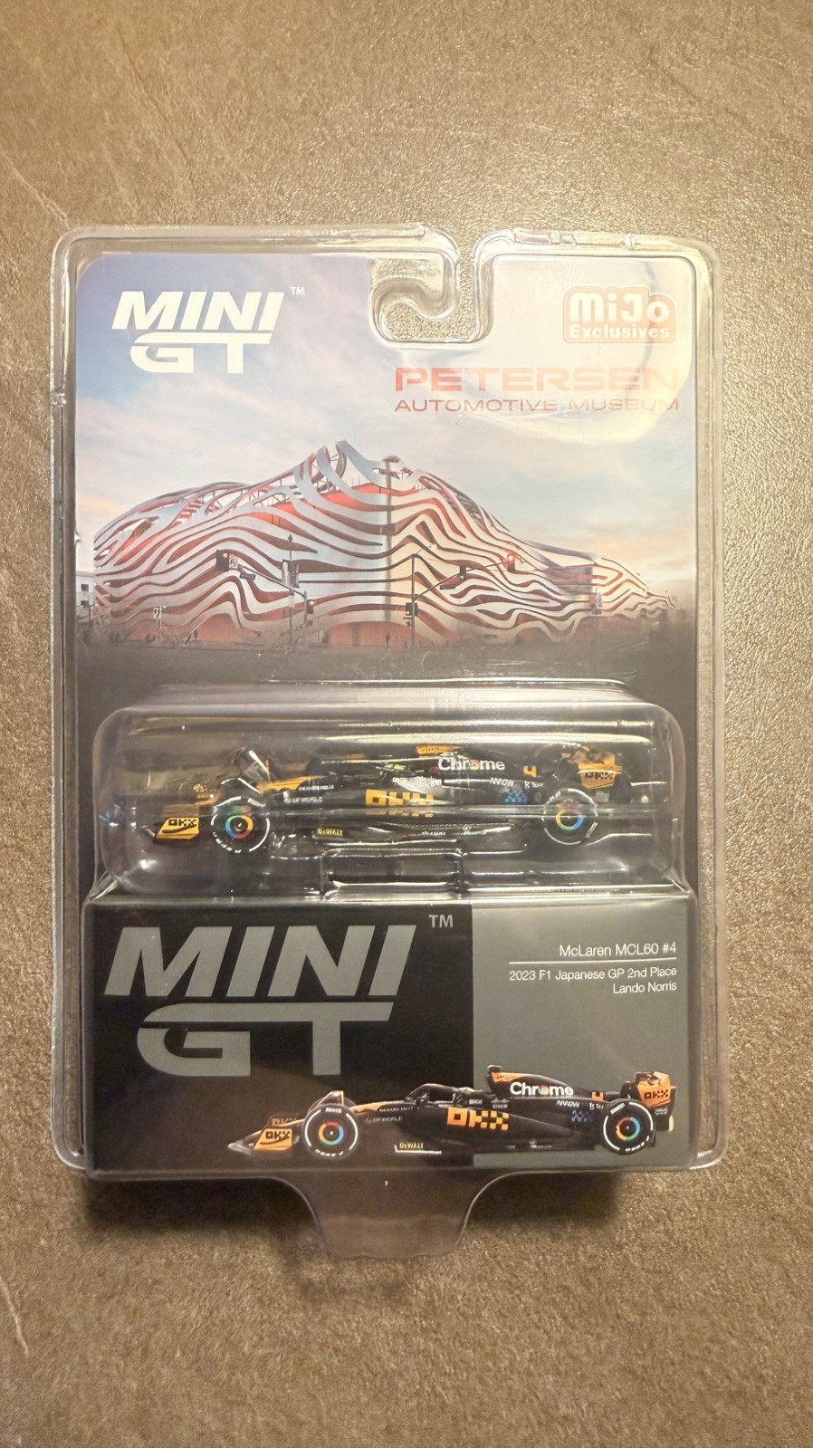 🚗🚙 Petersen Museum Mini GT 1:64 McLaren MCL60 #4 Lando Norris 2023 F1 2023 🚗🚙 Petersen Museum Mini GT 1:64 McLaren MCL60 #4 Lando Norris 2023 F1 2023