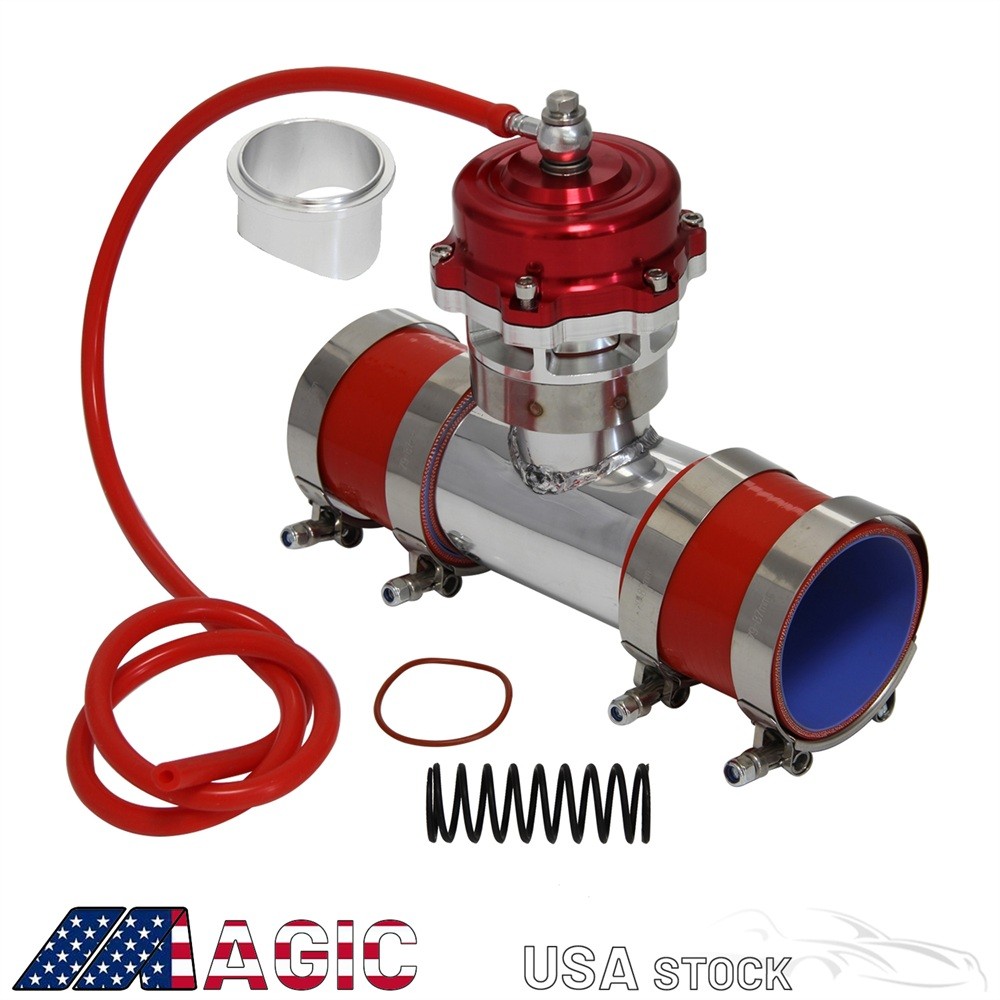 50MM 35PSI Boost V-Band Turbo Blow Off Valve BOV + 3 50MM 35PSI Boost V-Band Turbo Blow Off Valve BOV + 3