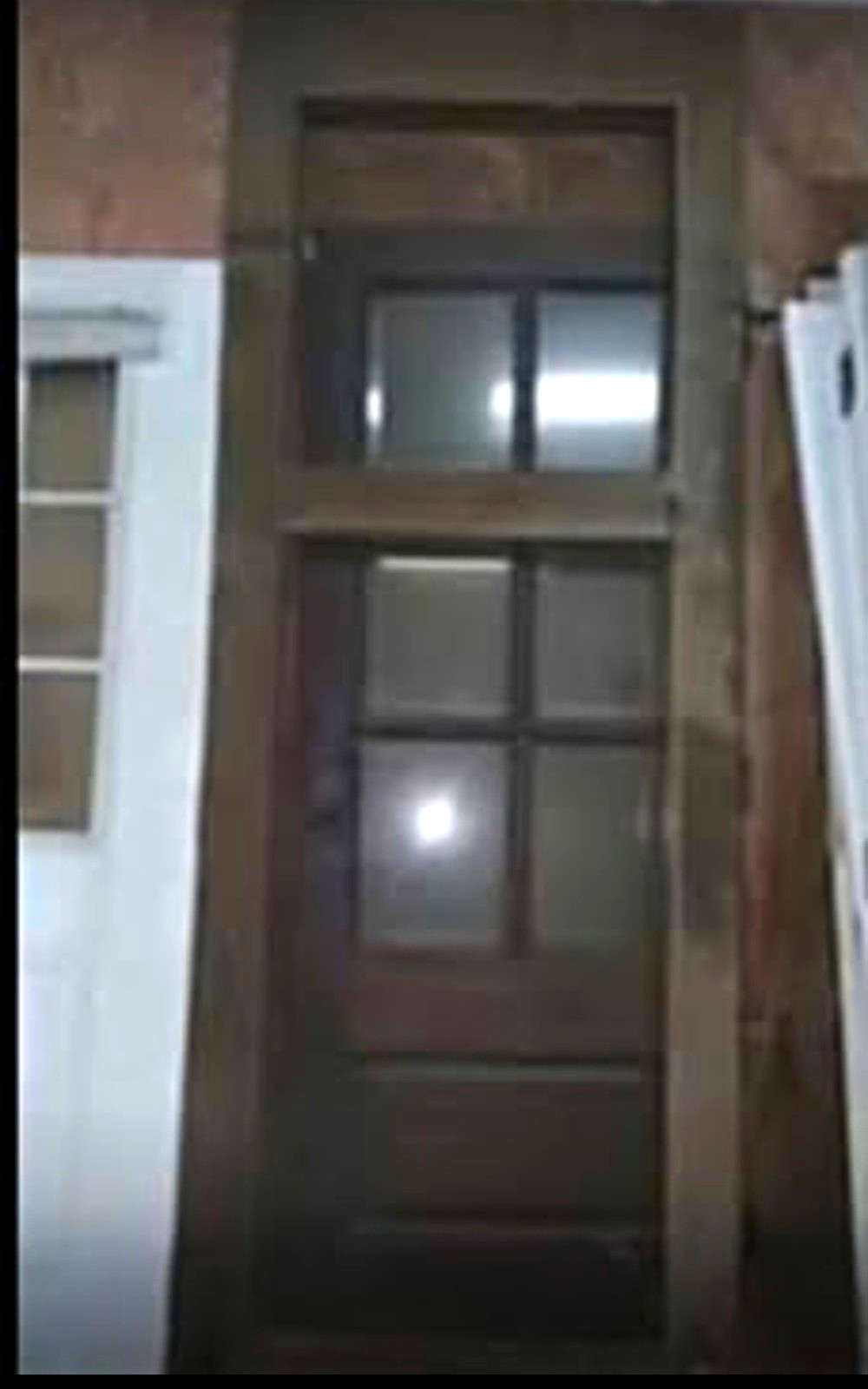 Oversized 8ft x 36in Solid Wood Screen Door Custom Commercial Vintage