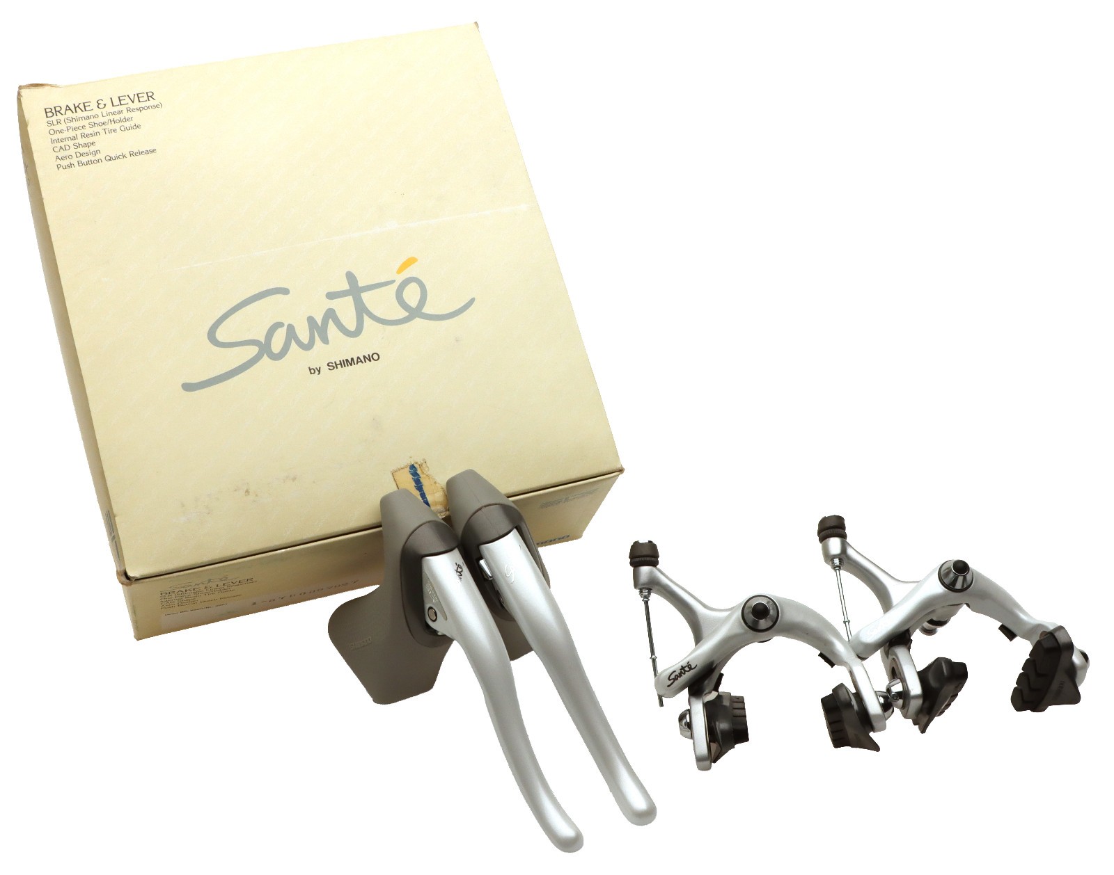 Shimano Sante BR-5000/BL-5001 Right and Left Lever/Brake Set White NOS NEW Shimano Sante BR-5000/BL-5001 Right and Left Lever/Brake Set White NOS NEW