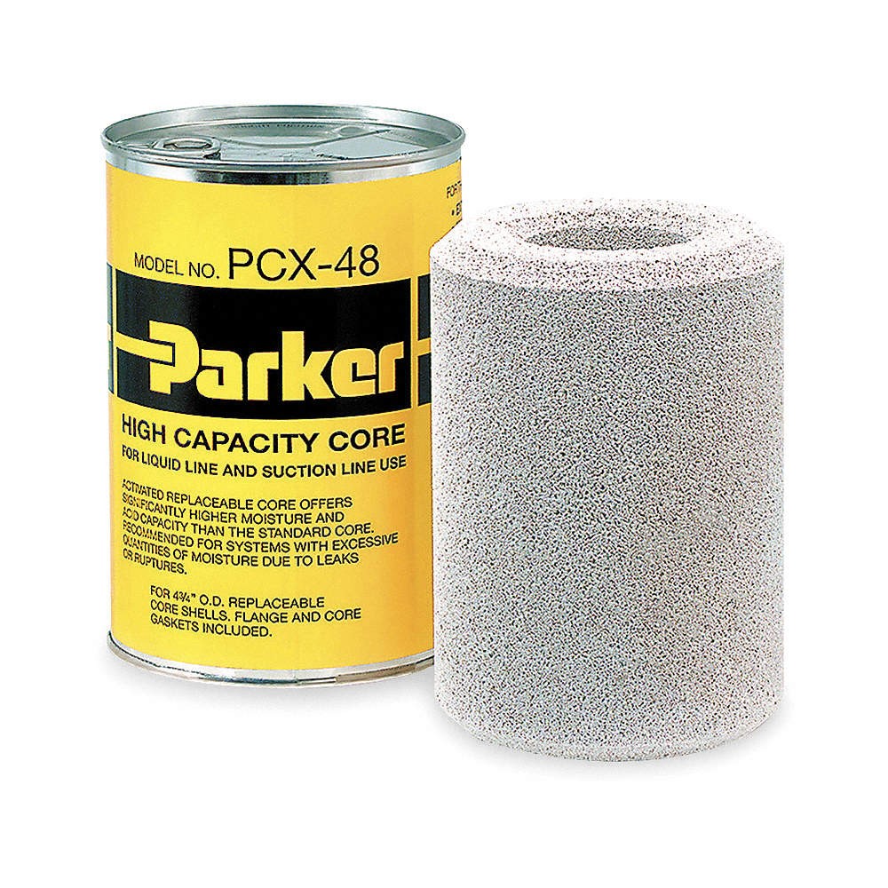 PARKER PCK-48HH Filter Dryer Core, 5 1/2 in L, Charcoal 4E940