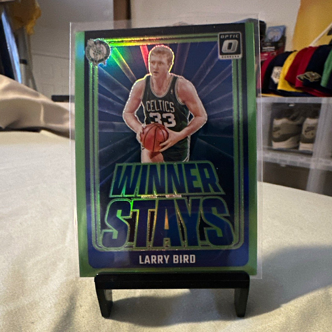 Panini Donruss Optic 2024-25 Larry Bird Celtics Winner Stays Lime /199 #19