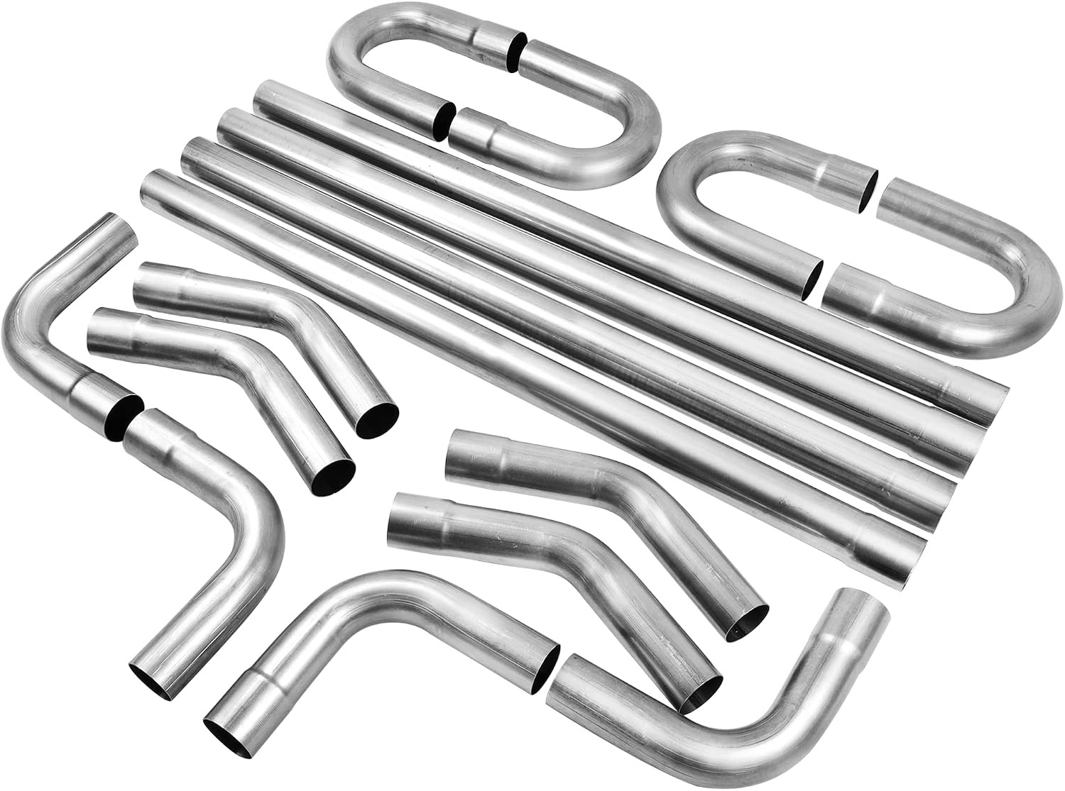3\'\' Mild Steel Exhaust Pipe Kit, 3\'\' OD Exhaust Pipe, 16PCS
