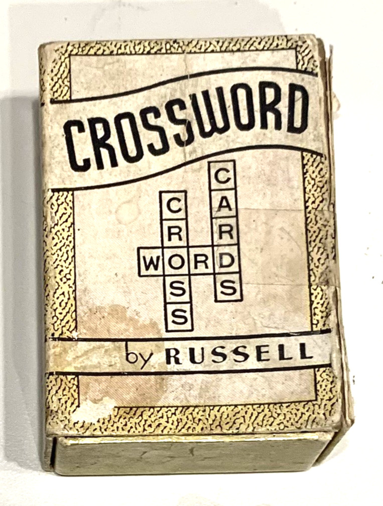 Vintage 1930\'s Russell Crossword Miniature Card Game with Box