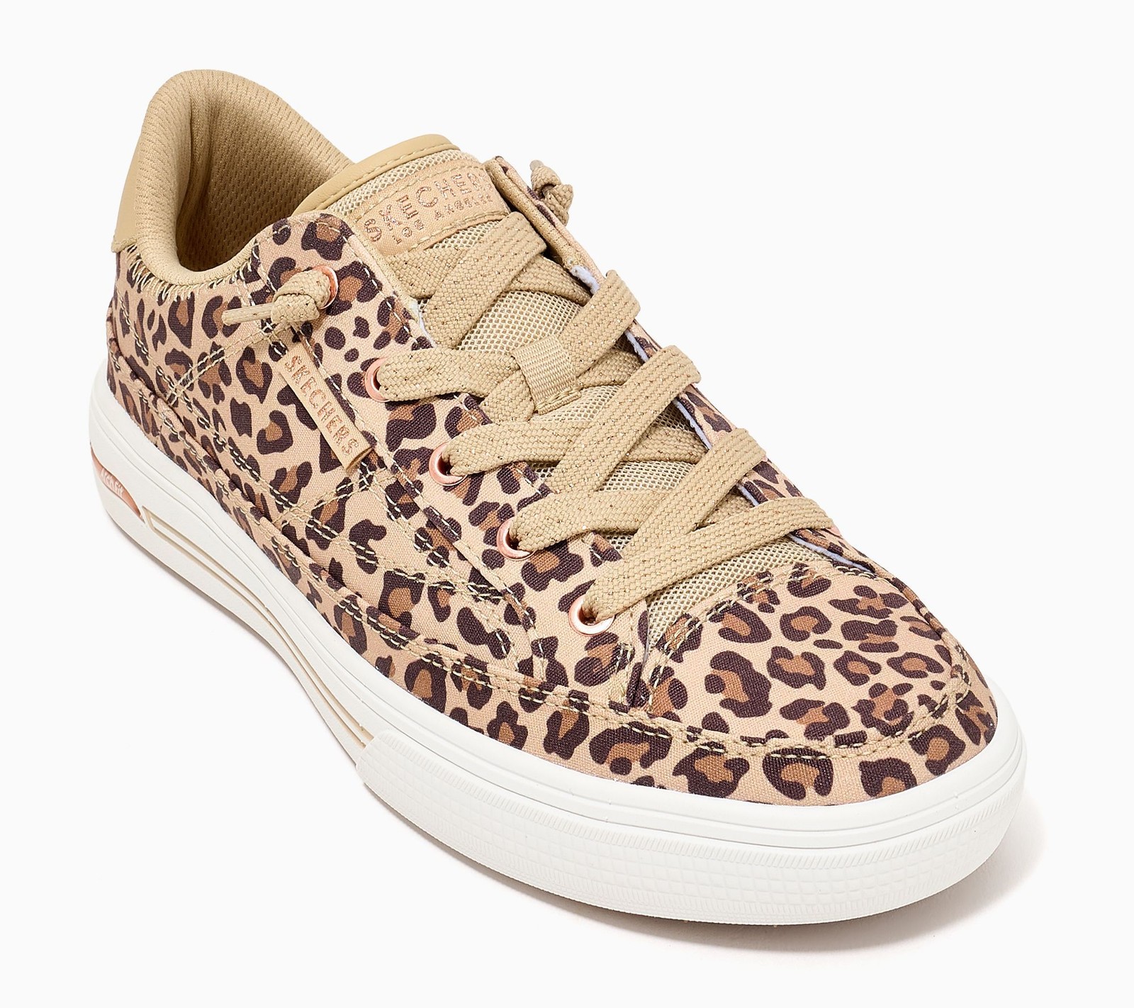Skechers Women\'s Sz 8.5 Arch Fit Arcade Washable Canvas Slip-On Brown A730907