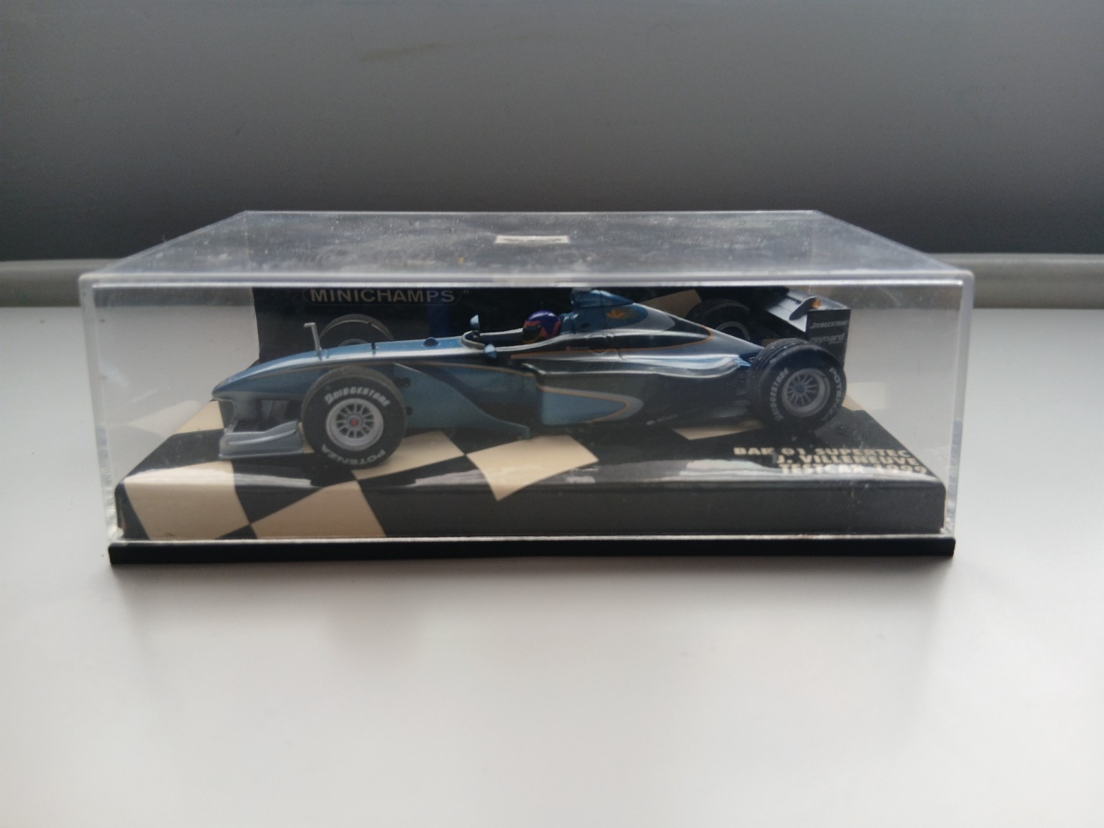 Minichamps 1999 jacques villeneuve BAR 01 Supertec Testcar 1:43 Scale Model