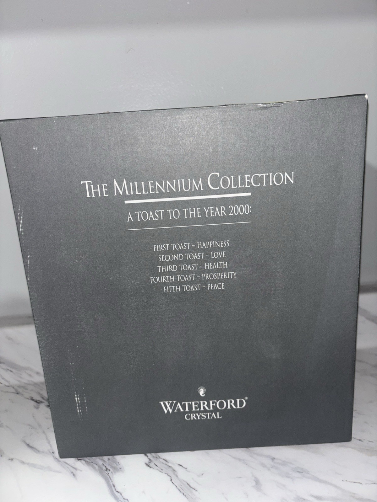 Waterford Crystal Millennium Toasting Flutes Complete 5-Pair Set 10 Glasses NIB
