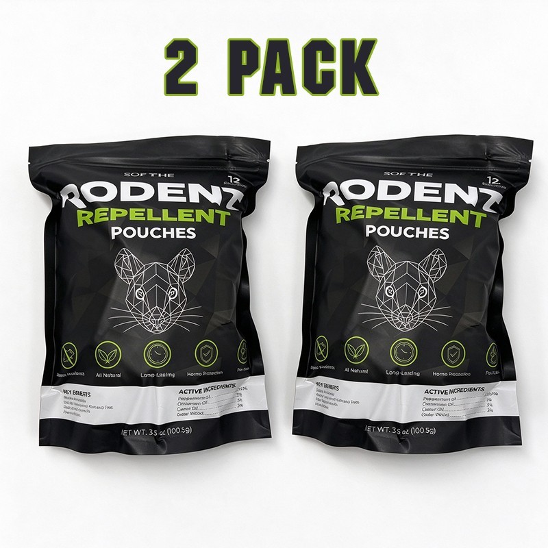 2 Pack SOFYRE Rodent Repellent Pouches 12 Pk Natural Peppermint Cedarwood