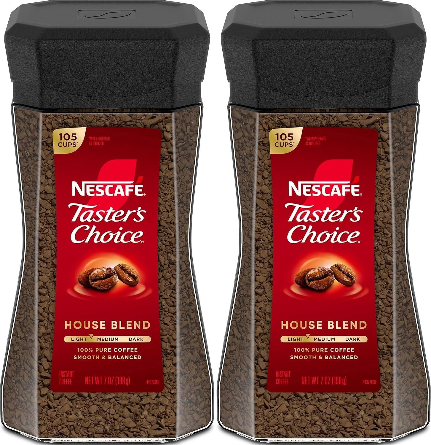 NESCAFÉ Taster's Choice House Blend Light Medium Roast Instant Coffee 7 oz 2 Jar NESCAFÉ Taster's Choice House Blend Light Medium Roast Instant Coffee 7 oz 2 Jar