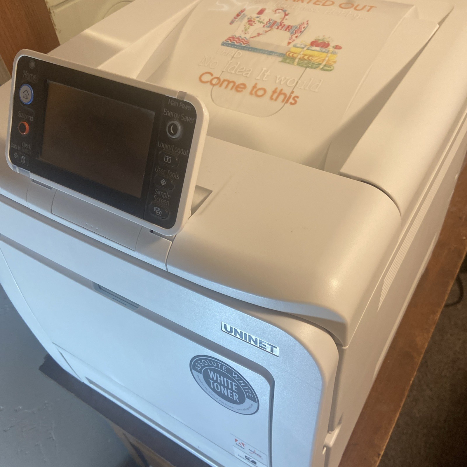 UniNet iColor 560 CMYK White Toner Printer for T-Shirt Transfers and More