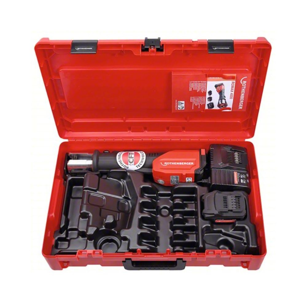 Rothenberger 1000001929 ROMAX 4000 Standard Press Tool Kit 1/2-4in Rothenberger 1000001929 ROMAX 4000 Standard Press Tool Kit 1/2-4in