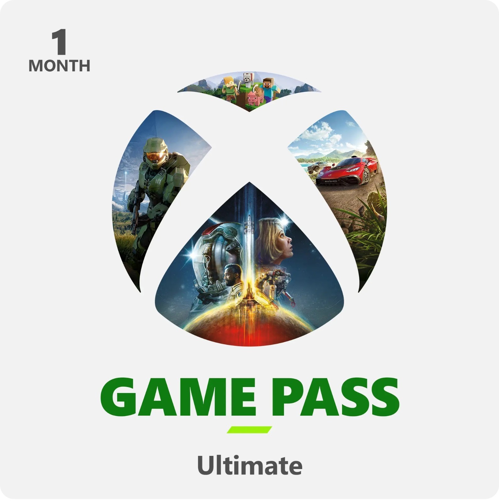 Microsoft - Xbox Game Pass Ultimate 1 Month Membership (USA Only, New+Existing)
