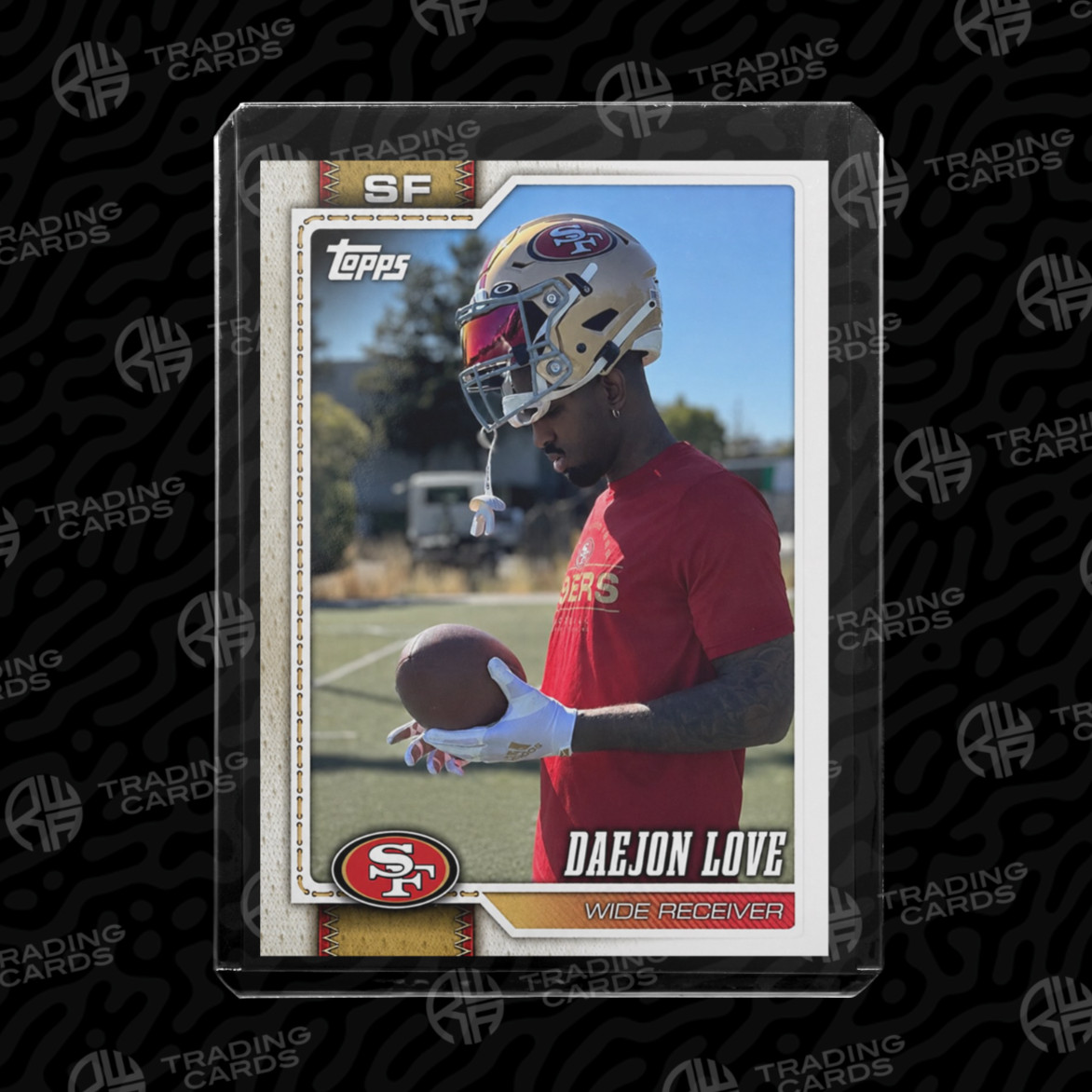 2026 TOPPS FLAGSHIP STYLE *CUSTOM* DAEJON LOVE 49ERS CARD