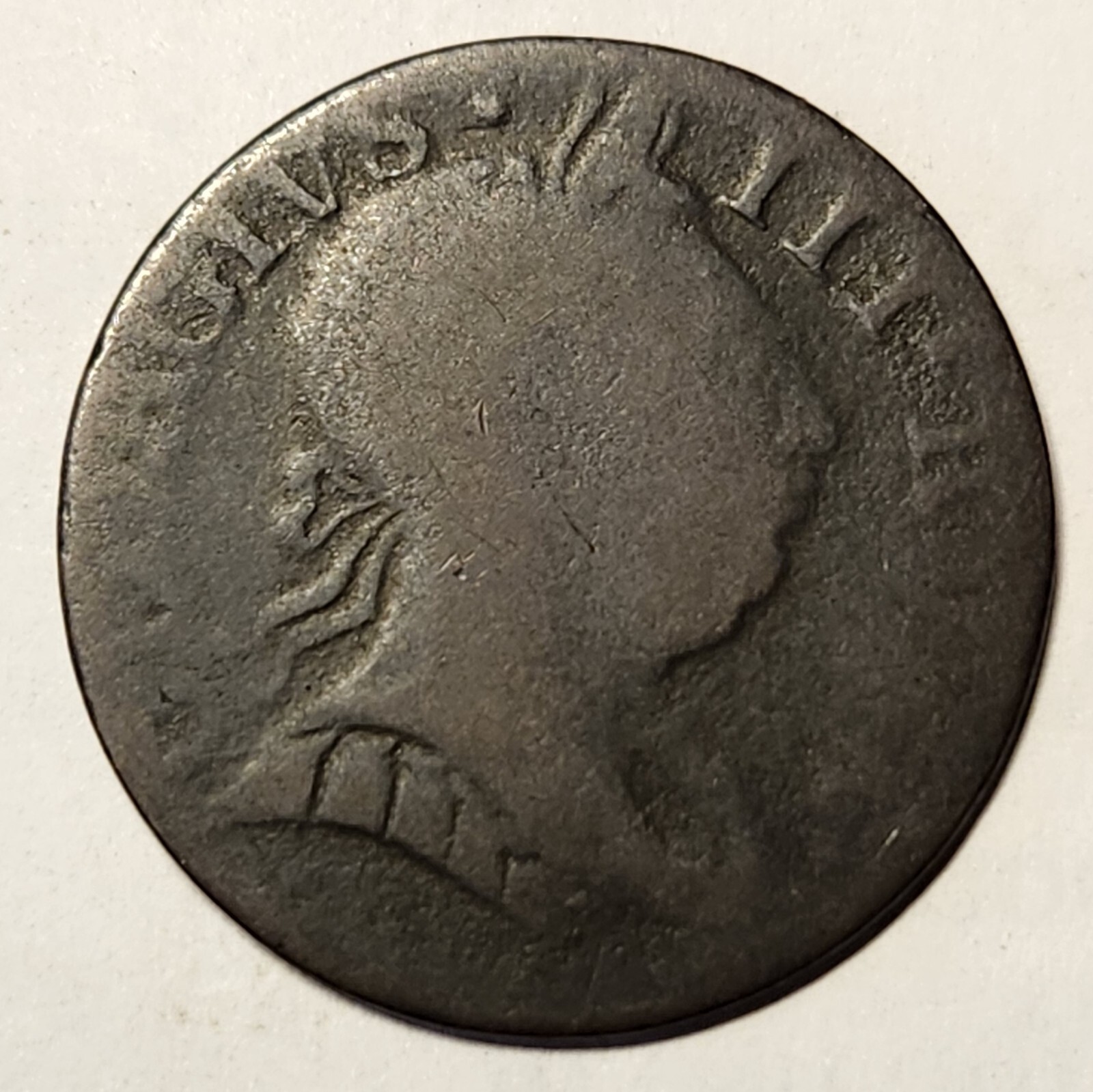 1771 George III NON-REGAL Halfpenny 91.8 grains- Group B 
