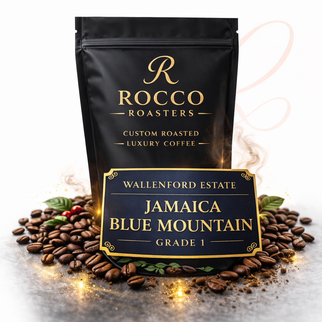 Jamaica Blue Mountain Coffee, 20 x 1 lb bag | Wallenford Estate, Roasted & Green