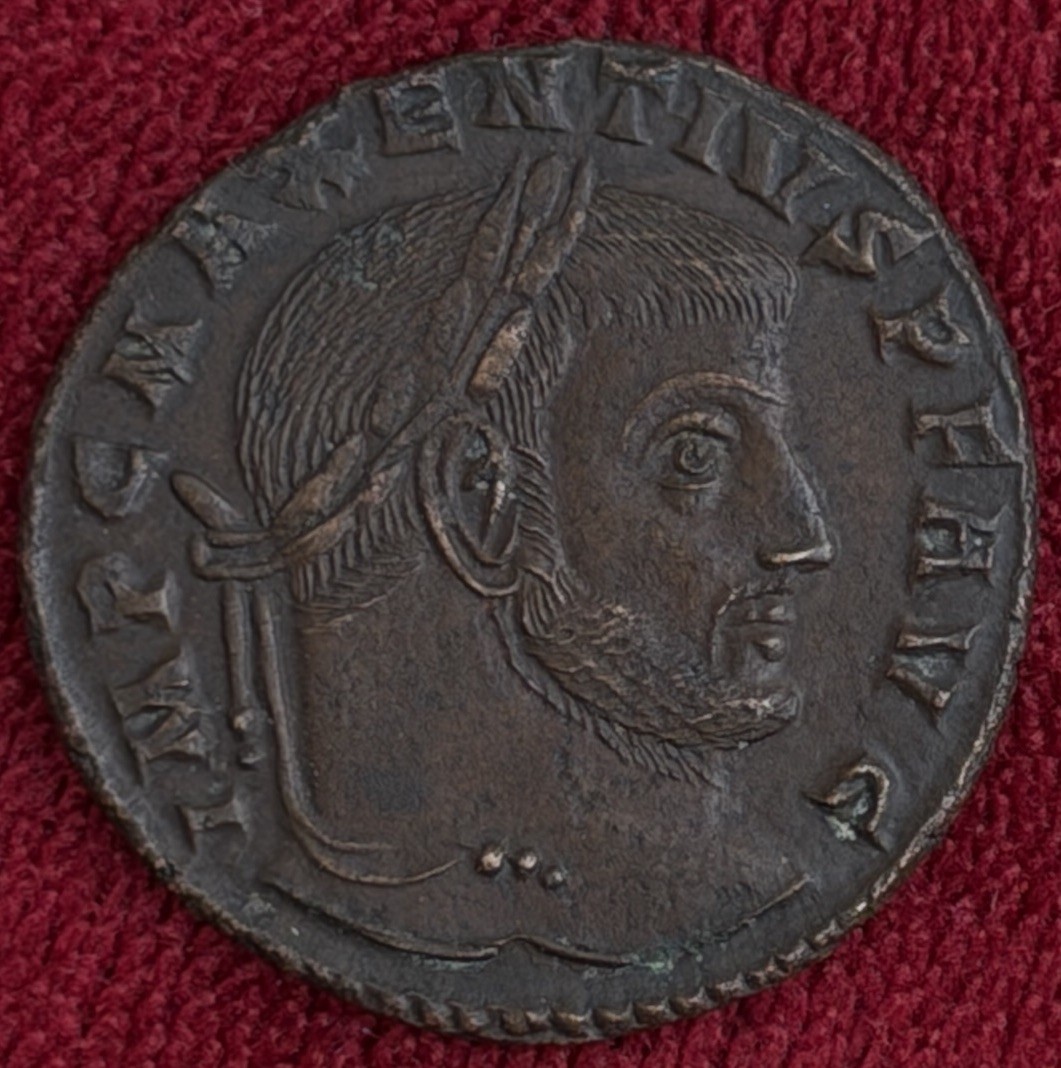 MAXENTIUS Authentic Ancient 308AD Rome Genuine OLD Roman Coin 300