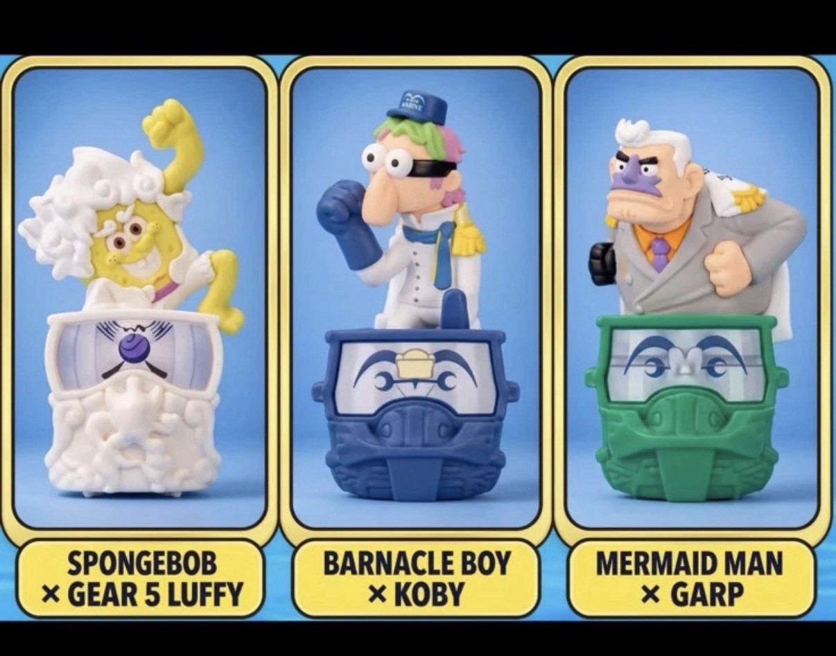 SpongeBob One Piece Set Of 3 Characters