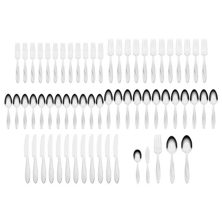 Oneida Stainless Flatware SIMMER Service for Twelve - 65pc Set New