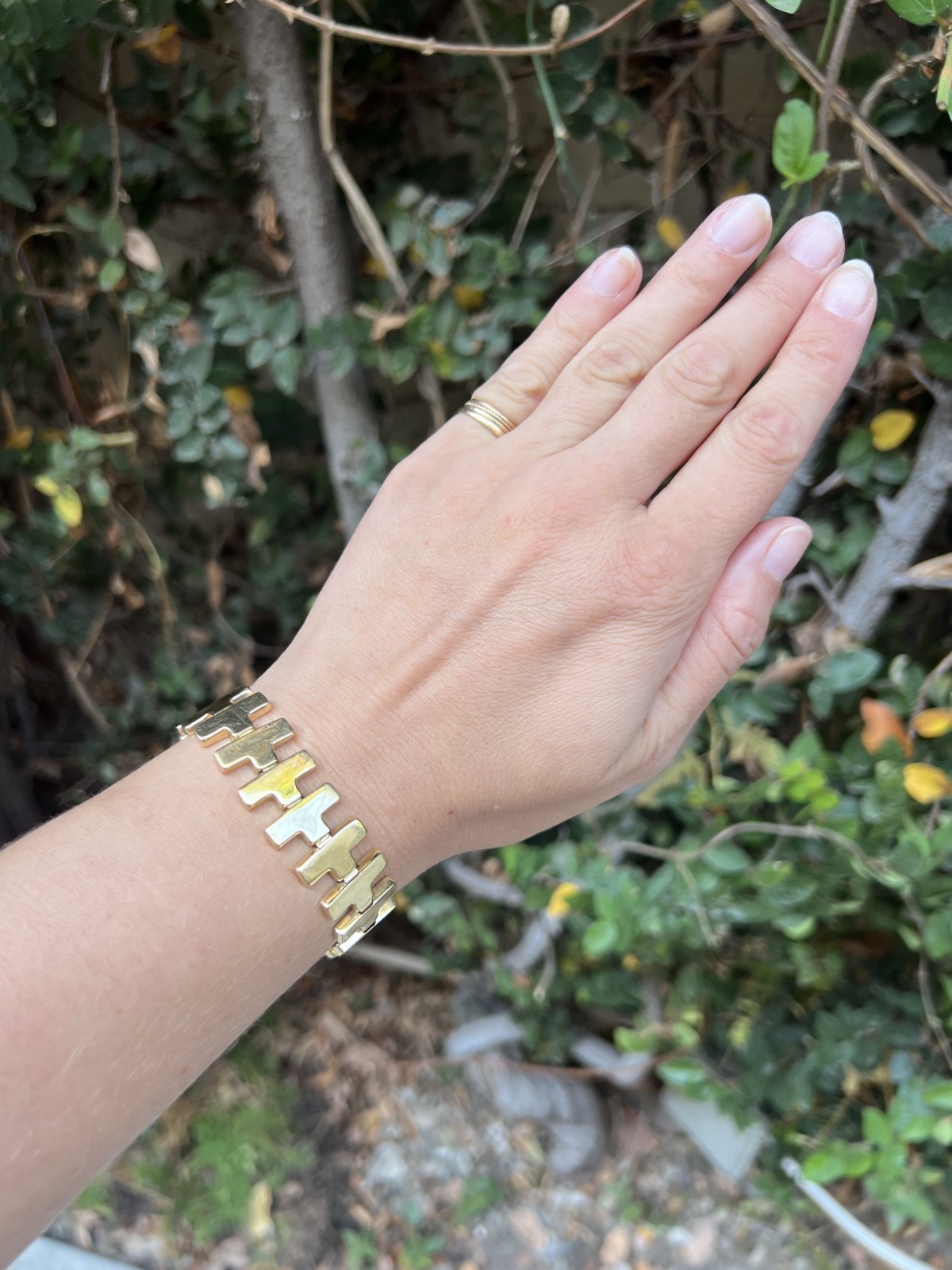 14k YG Vintage Italian Link Bracelet, 31g 14k YG Vintage Italian Link Bracelet, 31g