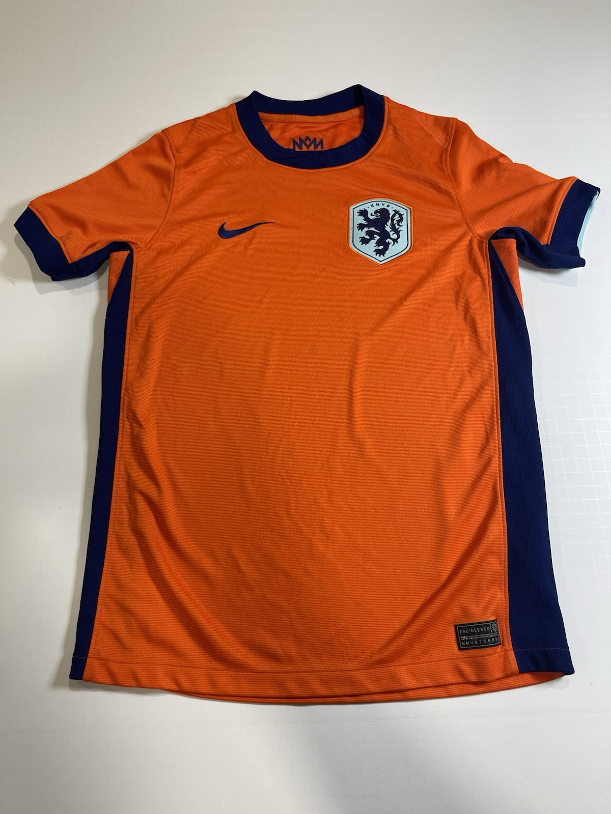 Nike Netherlands KNVB Youth Soccer Jersey Shirt Orange Size L