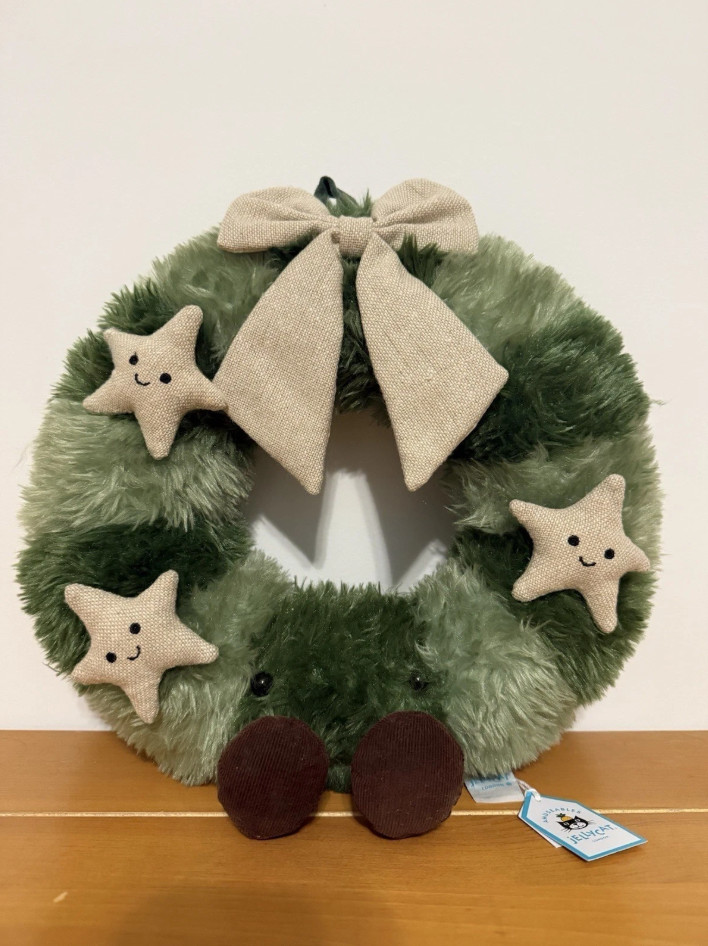 Amuseable Nordic Spruce Wreath Jellycat NWT INC Dust Bag Amuseable Nordic Spruce Wreath Jellycat NWT INC Dust Bag