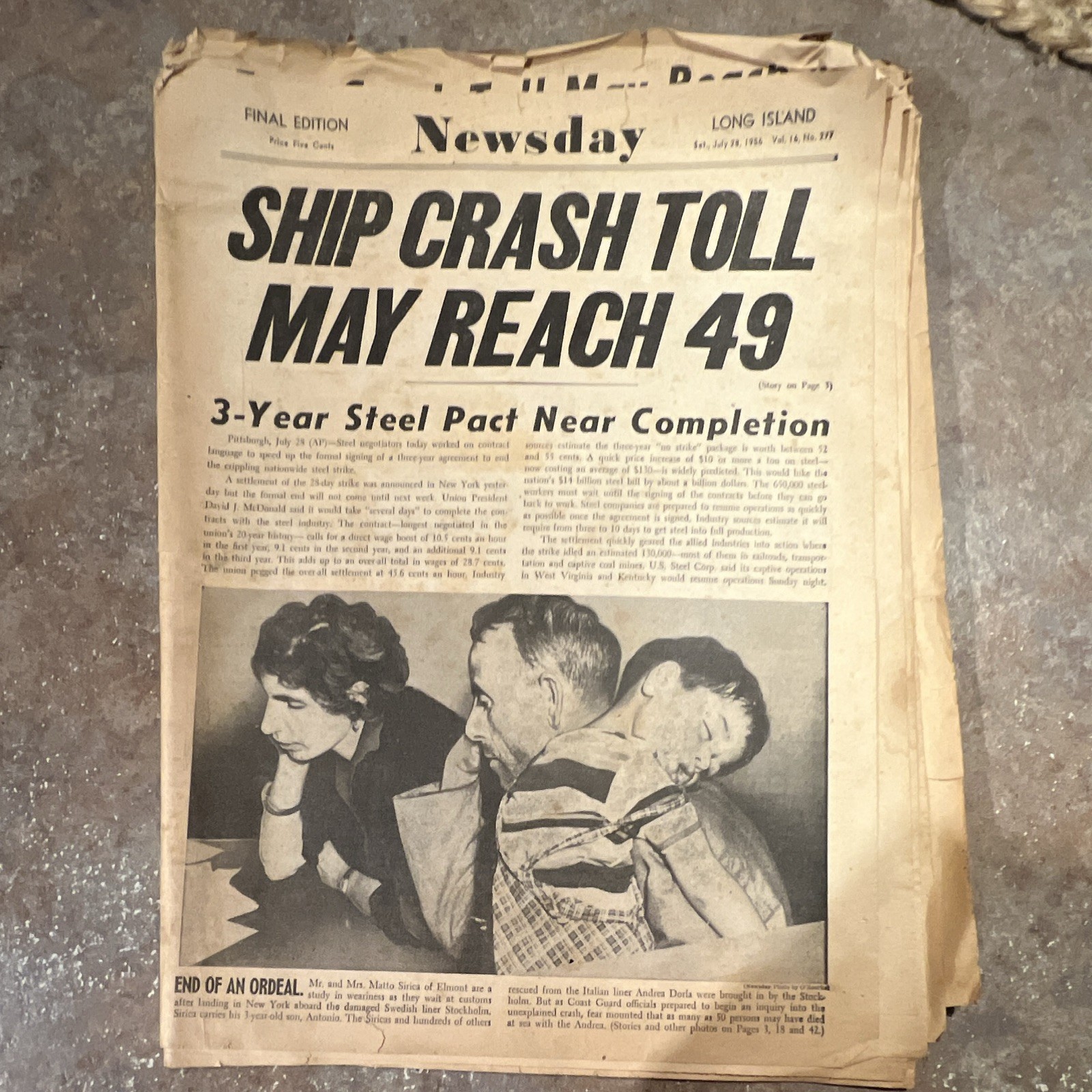 Vintage News Day July 28 1956 Vintage News Day July 28 1956