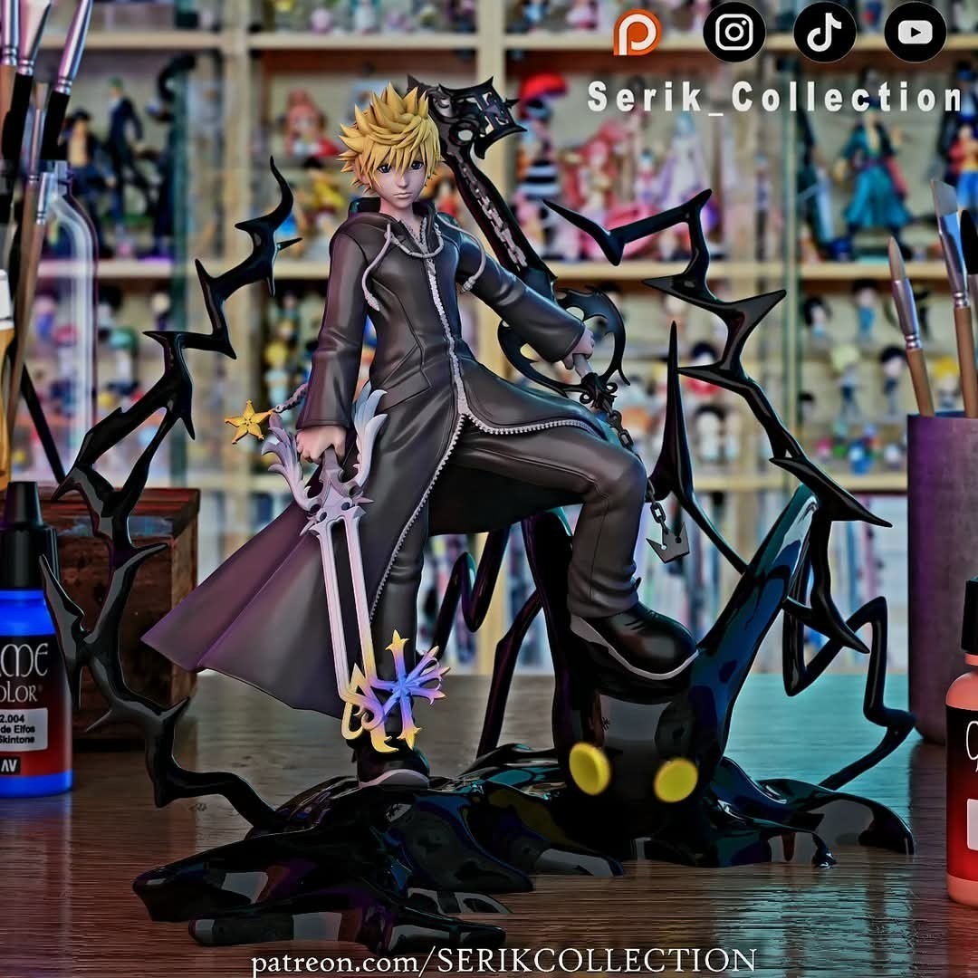 Roxas | Dual Keyblade Awakening Edition | UNPAINTED | 1/8 Scale Resin Kit