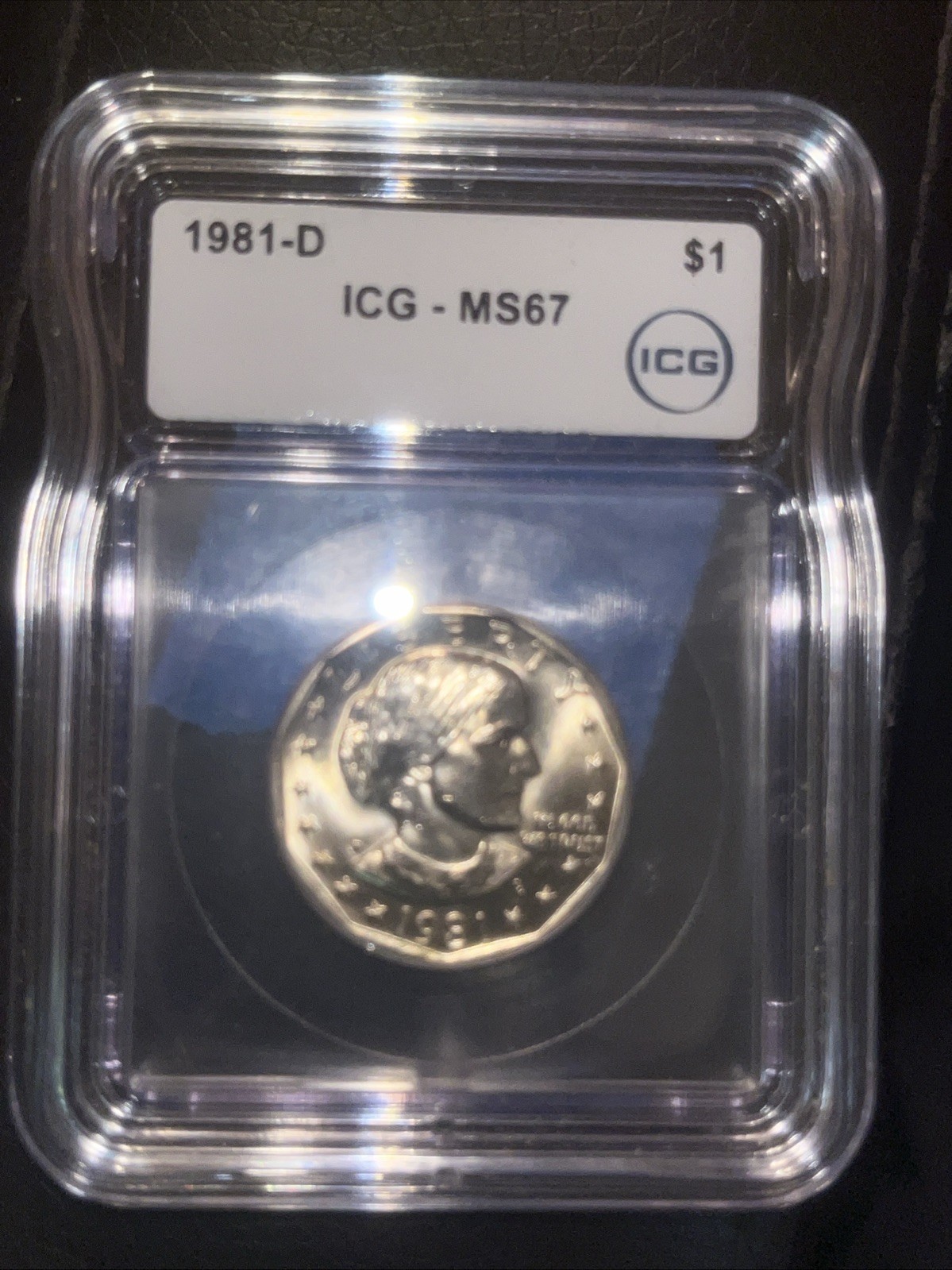 1981-D Susan B Anthony ICG Graded MS 67+ Rare 1981-D Susan B Anthony ICG Graded MS 67+ Rare
