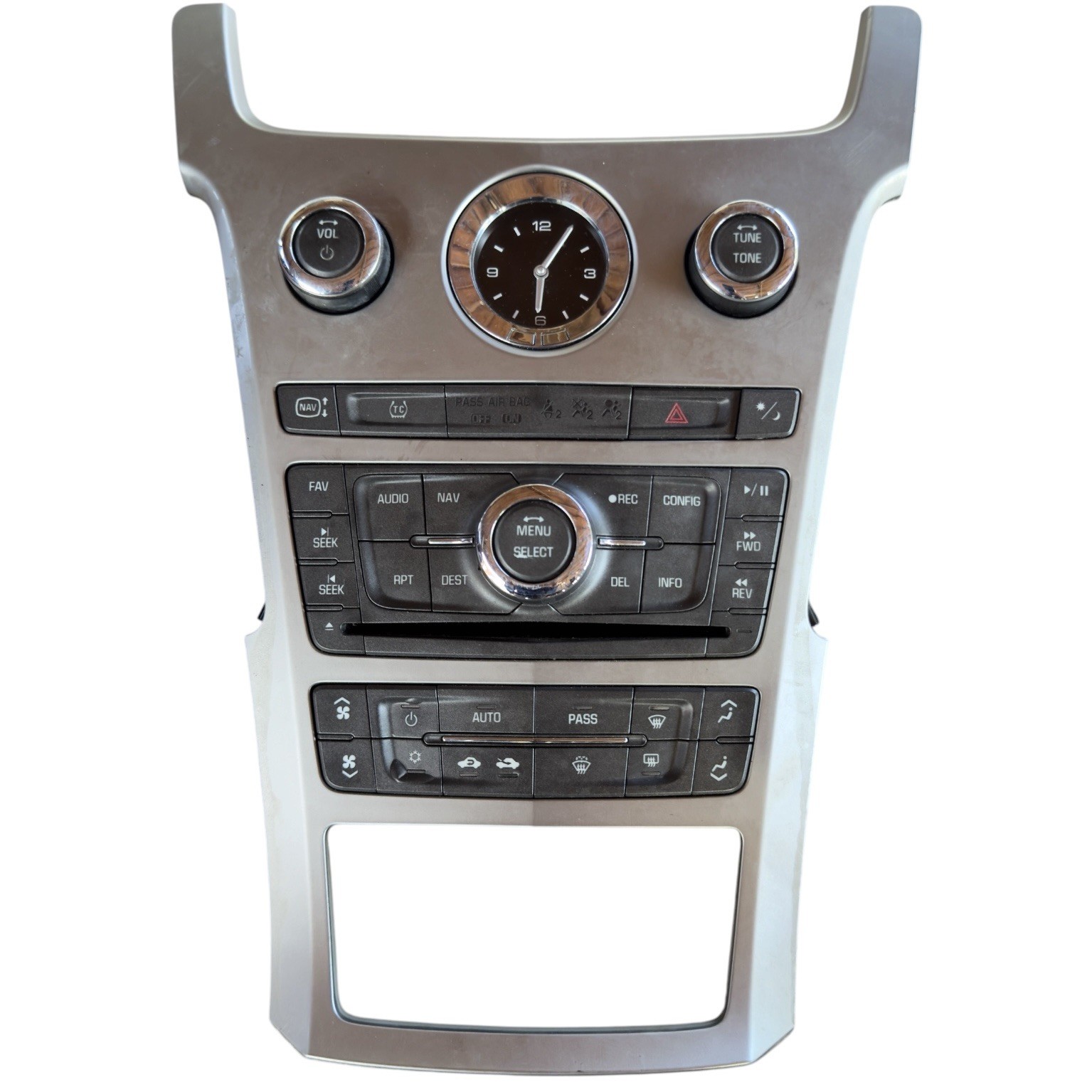 2008-09 Cadillac CTS A/C Heater Radio Navigation Climate Control Panel 25881368