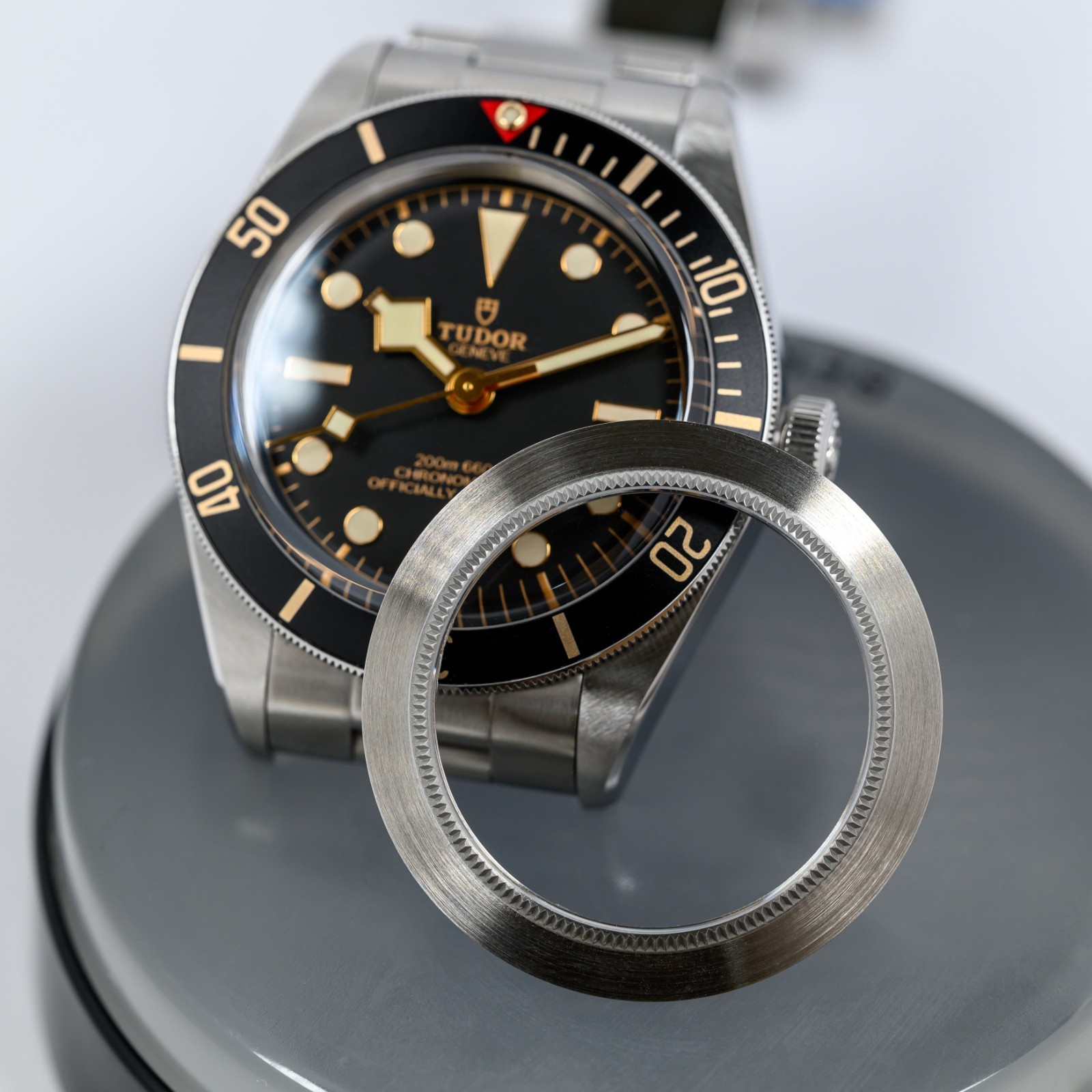 Spiralwinder Slim Sapphire Caseback for Tudor Black Bay 58