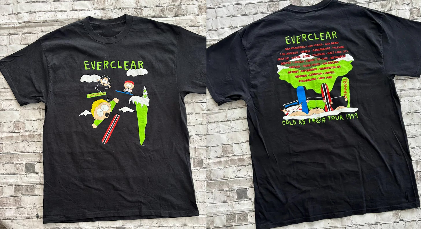 Everclear 90s Vintage Tour Cotton Reprint T-shirt All Size S-5XL 8L094