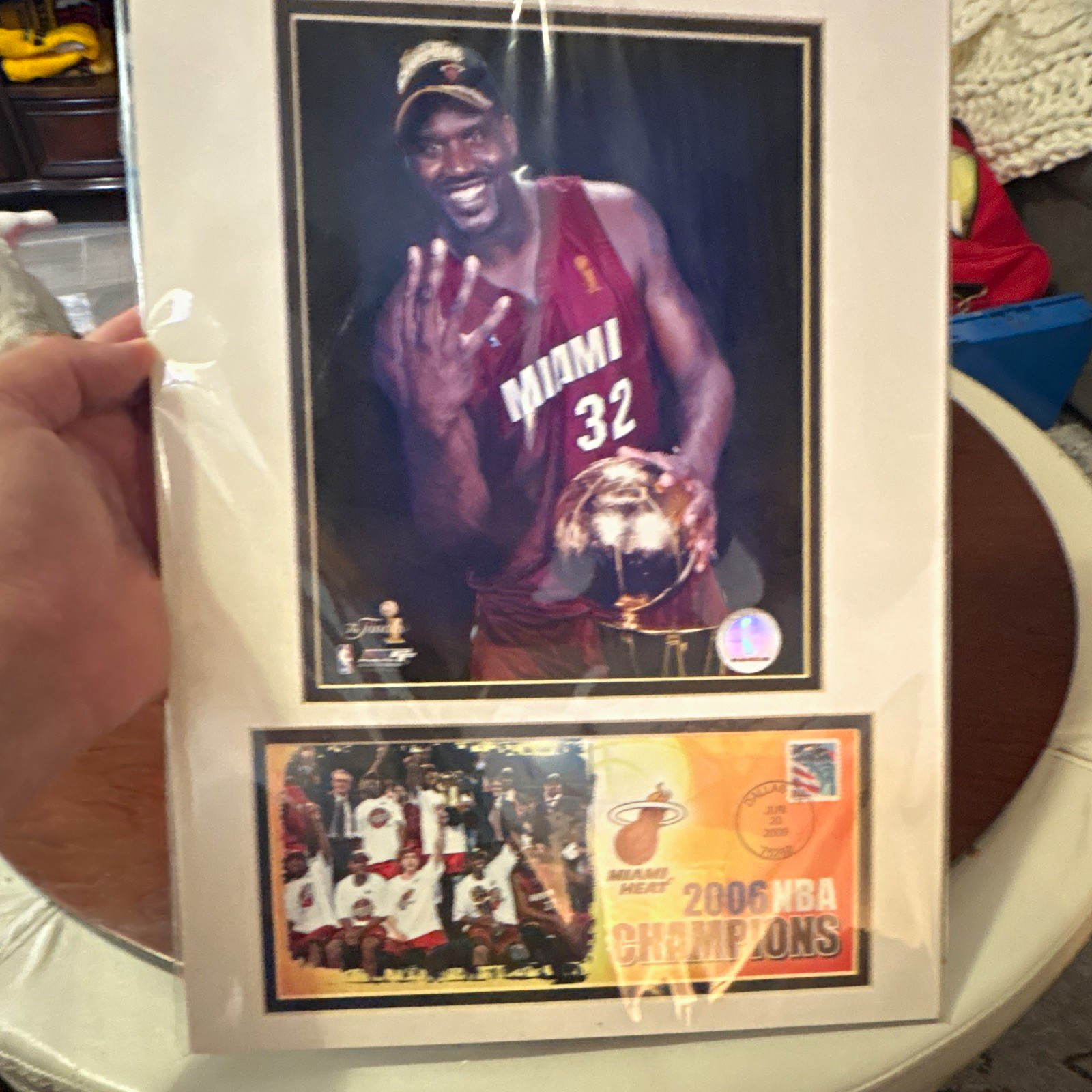 Miami Heat Shaquille O'Neal 2006 NBA Champions NBA Finals Photo Display