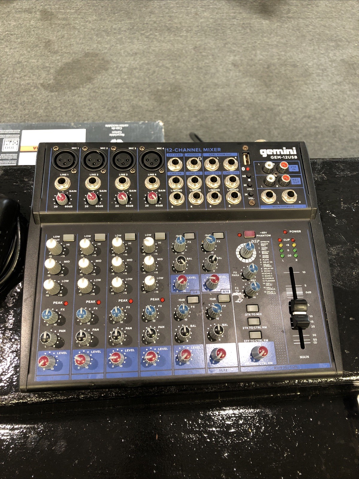 Gemini GEM-012USB 12 Channel Bluetooth Audio Mixer Pack