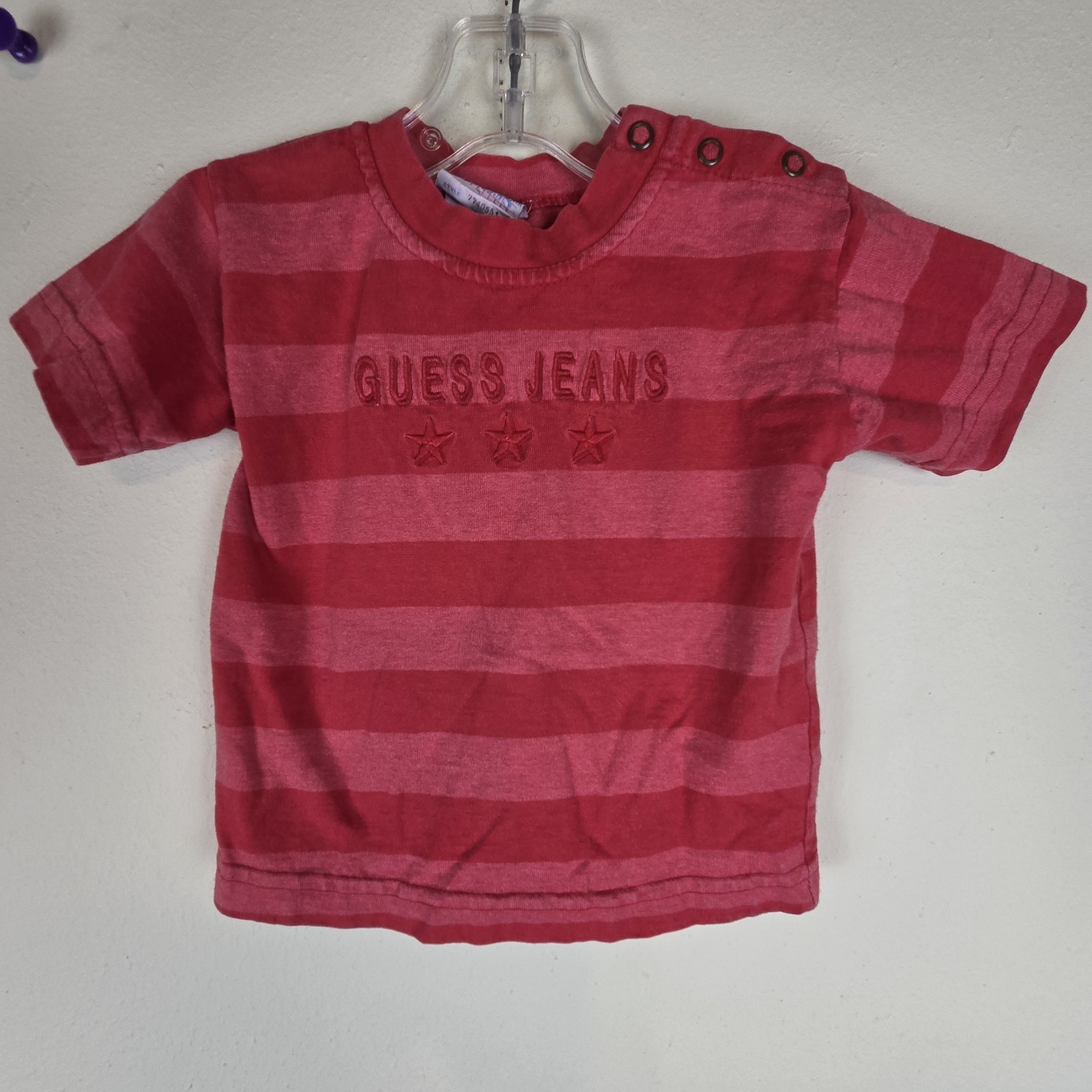 Baby VINTAGE Guess Tshirt Made In USA 12m Red Baby VINTAGE Guess Tshirt Made In USA 12m Red