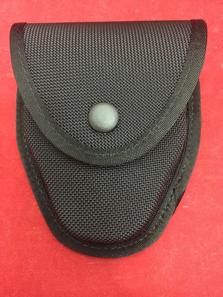 NEW GOULD & GOODRICH Black Ballistic Nylon Handcuff Case Belt Loop Snap Button