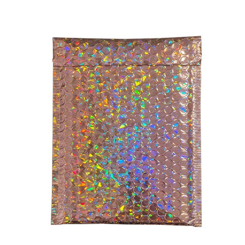 Holographic Bubble Mailers Metallic Shipping Bags  padded  Envelopes 15 25 Pack
