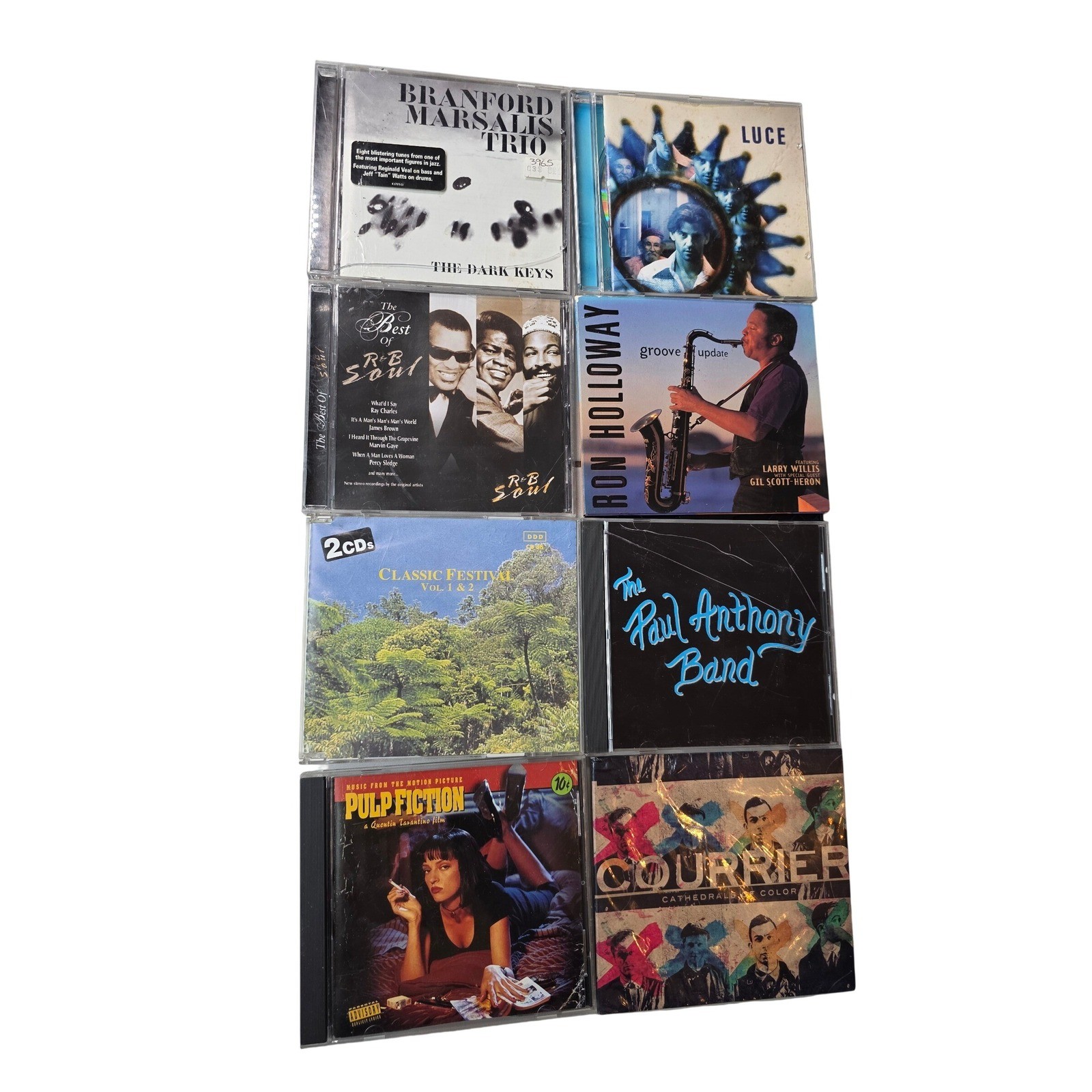 Lot of 8 CDs Branford Marsalis Pulp Fiction Soundtrack Ron Holloway Luce Soul W2 Lot of 8 CDs Branford Marsalis Pulp Fiction Soundtrack Ron Holloway Luce Soul W2