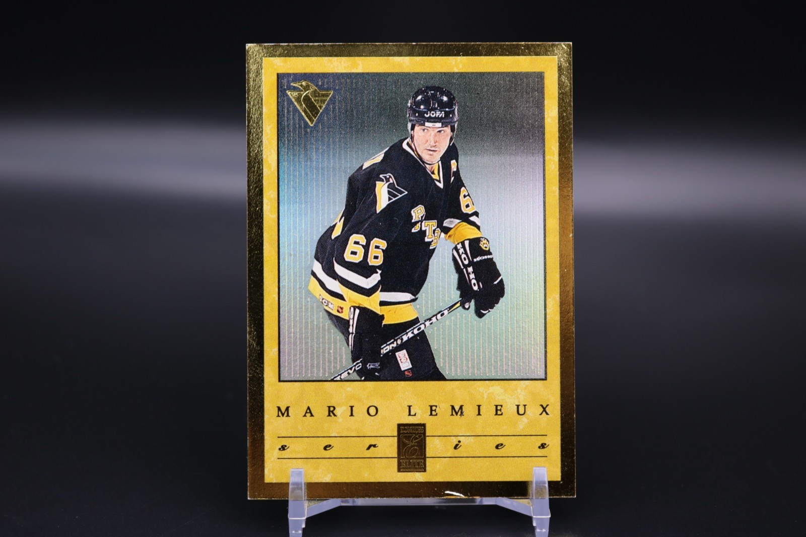 1996-97 Donruss Hockey Mario Lemieux #2 Gold Elite Series Penguins 0356 /1066