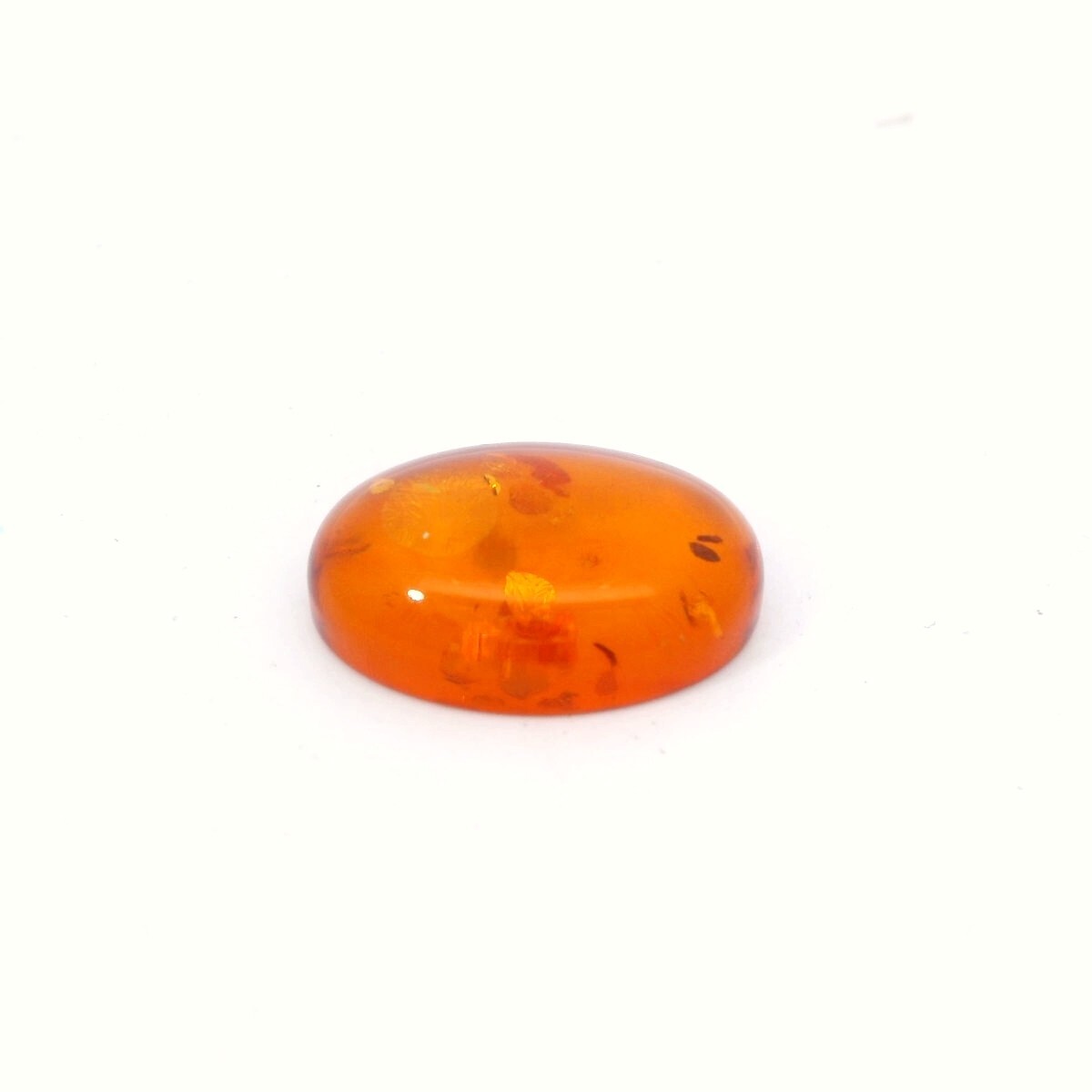 4.69ct Loose Oval Cut Lab Created Amber Gemstone 18 x 13mm