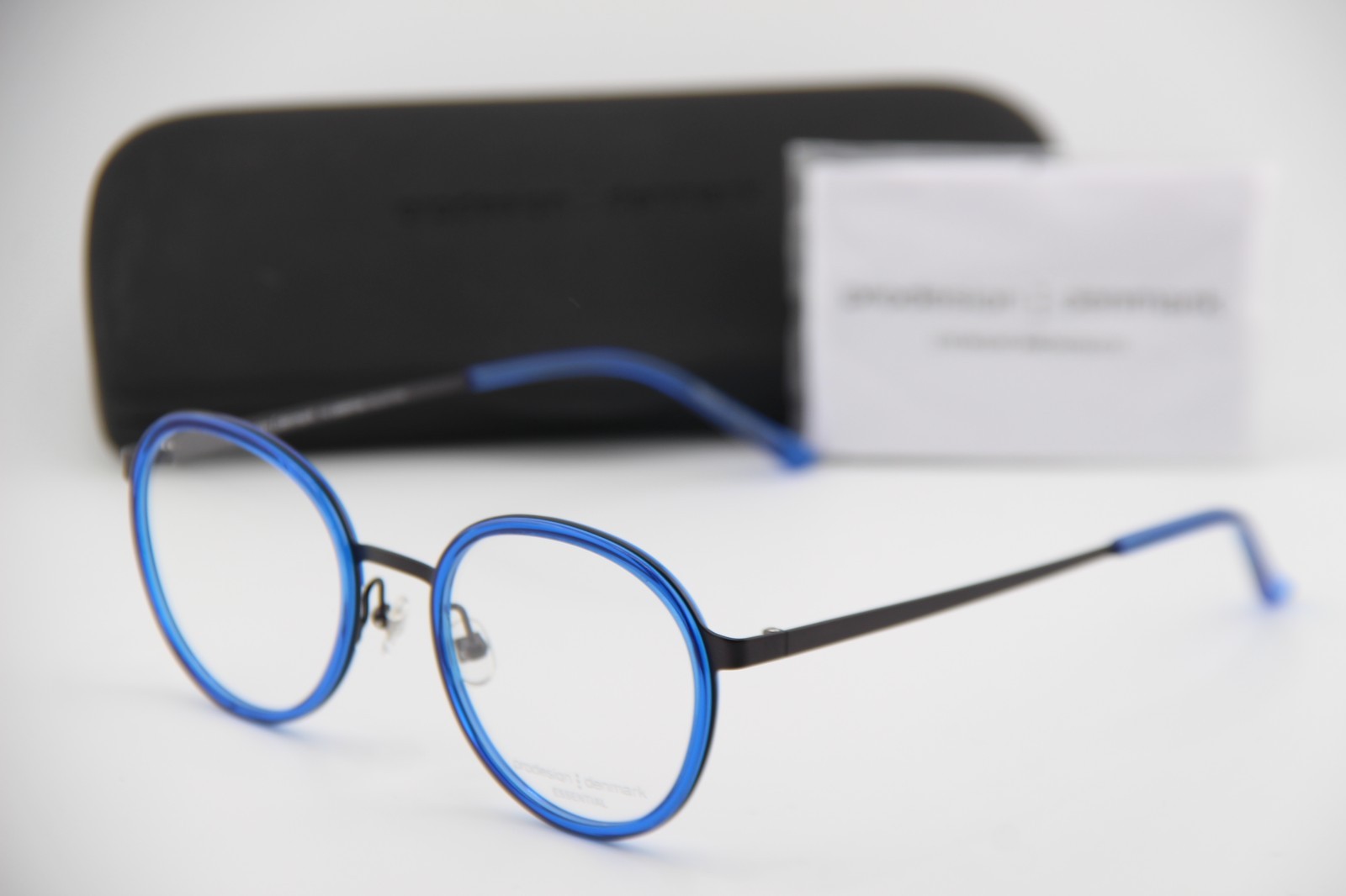 NEW PRODESIGN DENMARK DUAL 1 C. 9025 BLUE GUNMETAL AUTHENTIC EYEGLASSES 49-20