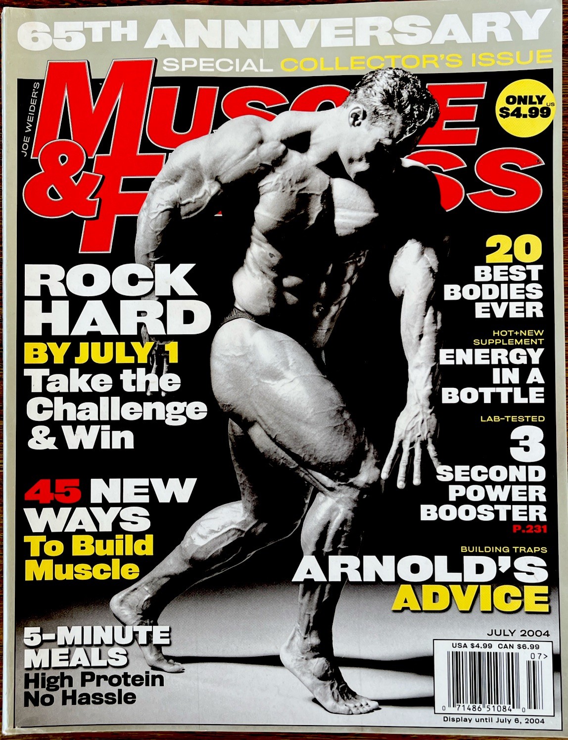 Vintage Muscle & Fitness Magazine 65th Anniversary Issue PreOwned No Label Vintage Muscle & Fitness Magazine 65th Anniversary Issue PreOwned No Label