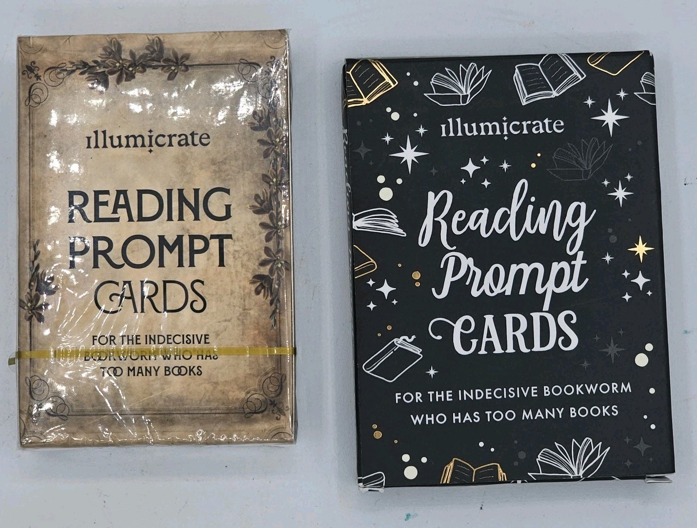 Illumicrate Card Bundle: Reading Prompt Cards Sealed + Complete Book Lover Decks