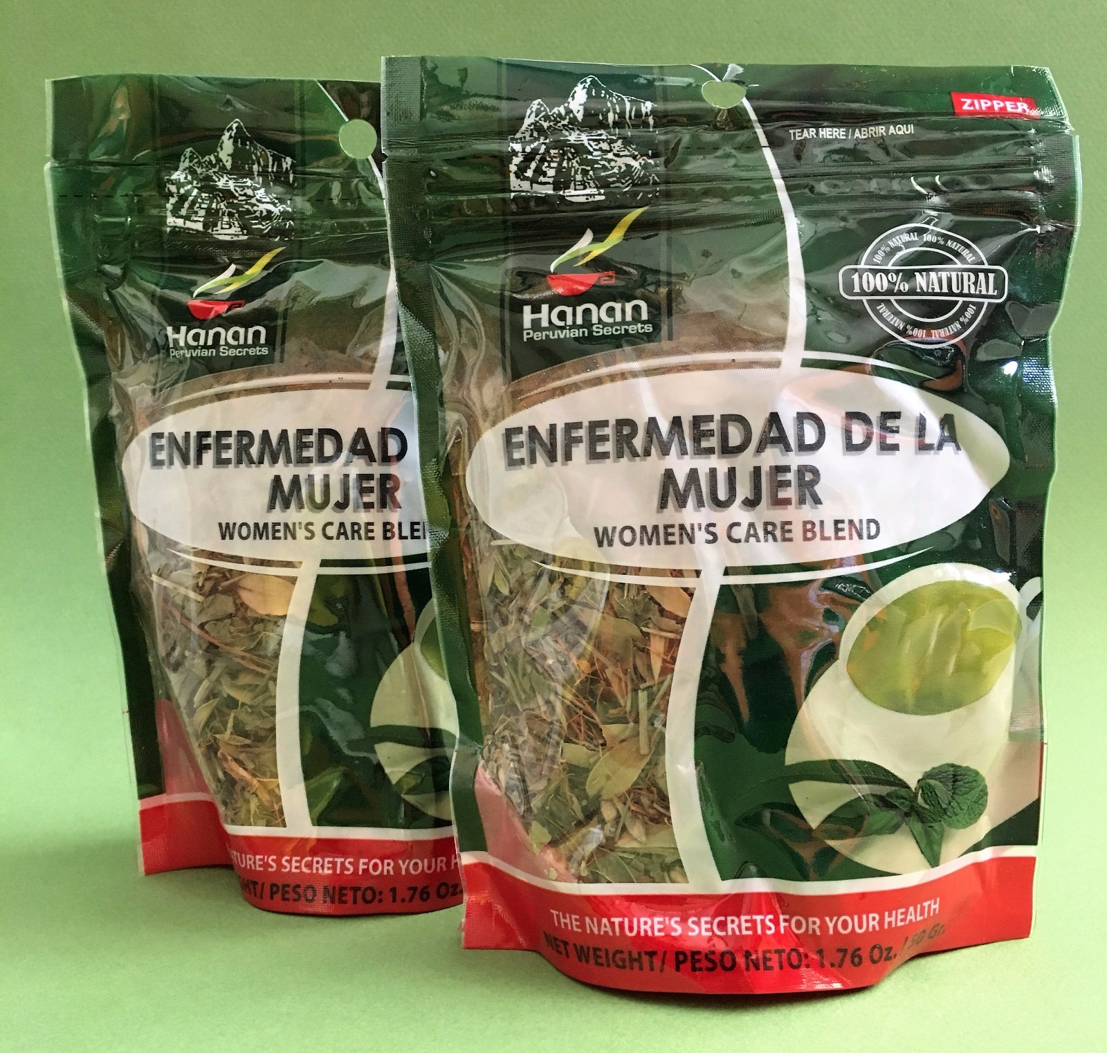 Enfermedad de la Mujer Hierba Te (Women Care BlendHerbs Tea) 2 Bags  (Hanan)