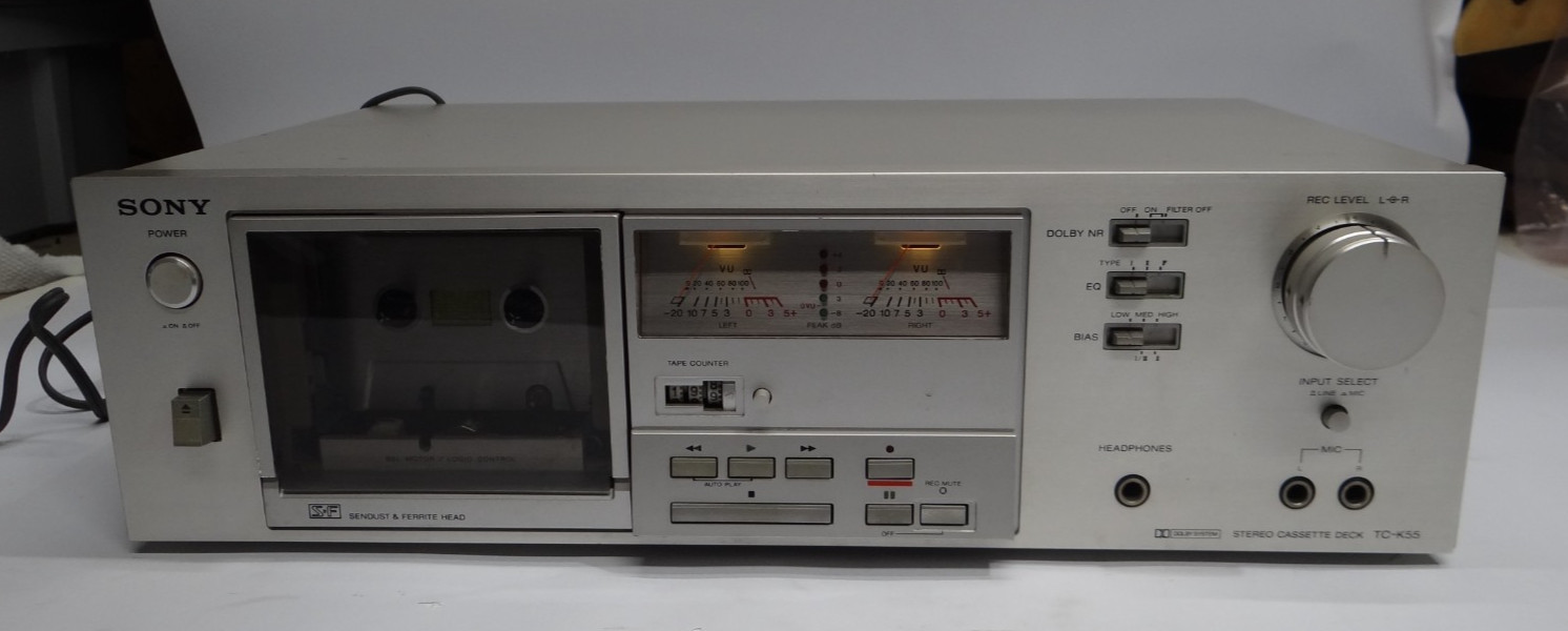 Sony TC-K55 Stereo Cassette Deck HiFi Vintage TC-K55 
